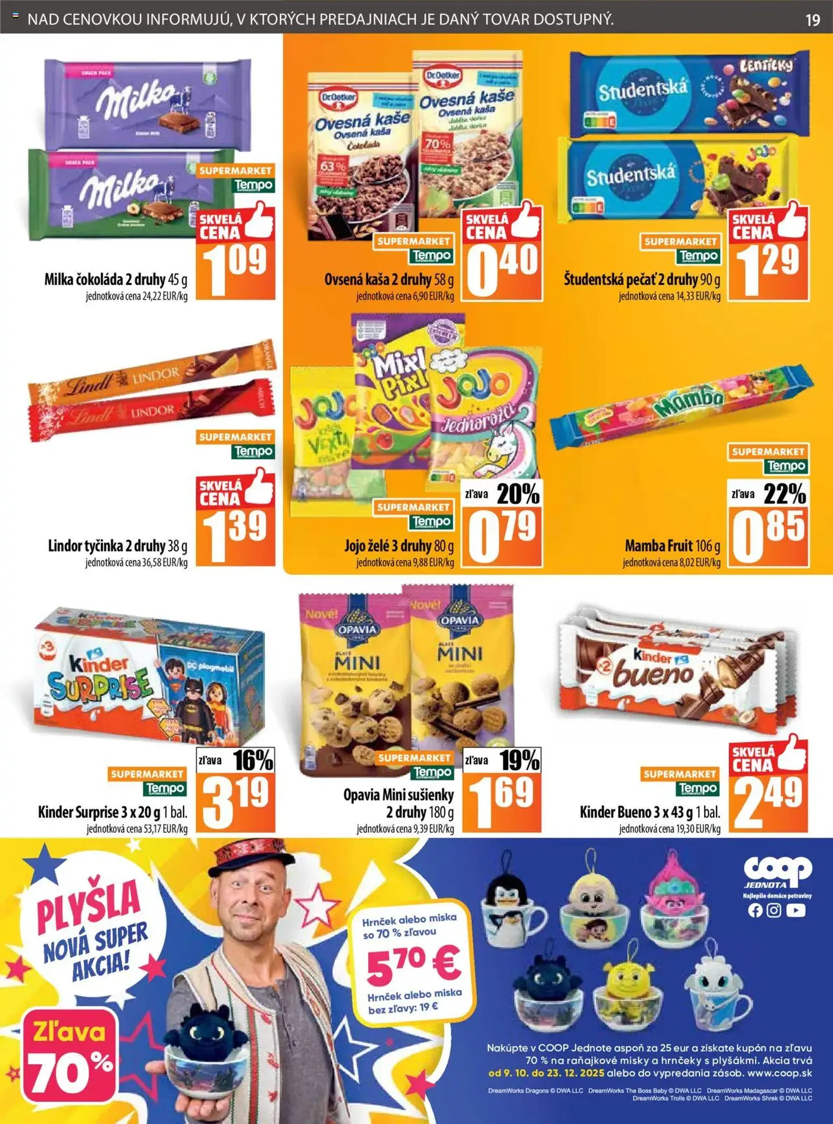 COOP Jednota leták - platný leták od 16.10.2025 strana 19 z 28 COOP Jednota leták - platný leták od 16.10.2025 strana 19 z 28