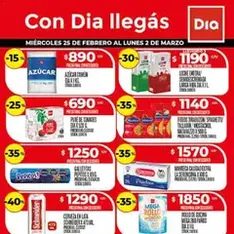 Vista previa del folleto Supermercado DIA Ofertas válido desde 25/02/2026
