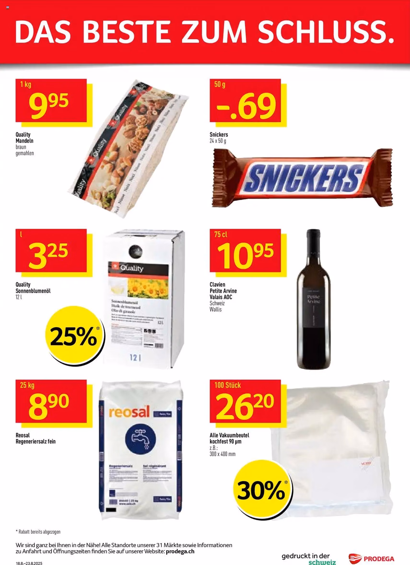 Prodega Aktionen - Gültiger Prospekt ab 18.08.2025, Seite 40 von insgesamt 40 Prodega Aktionen - Gültiger Prospekt ab 18.08.2025, Seite 40 von insgesamt 40