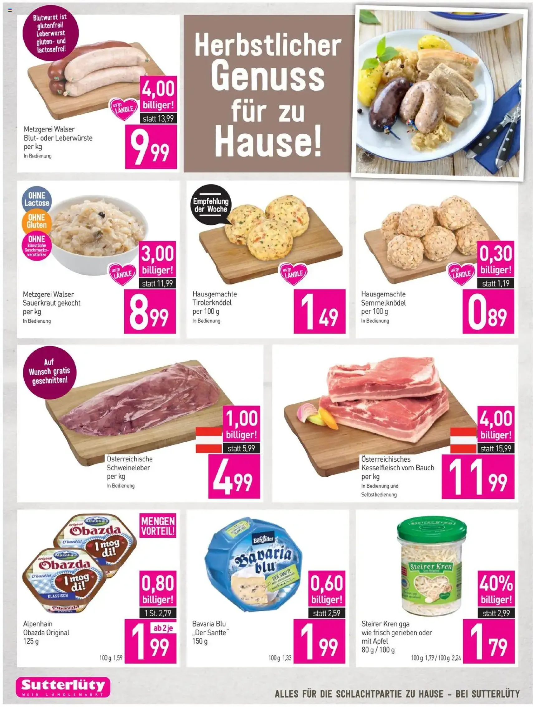 Sutterlüty Flugblatt - Gültiger Prospekt ab 11.09.2025, Seite 10 von insgesamt 20