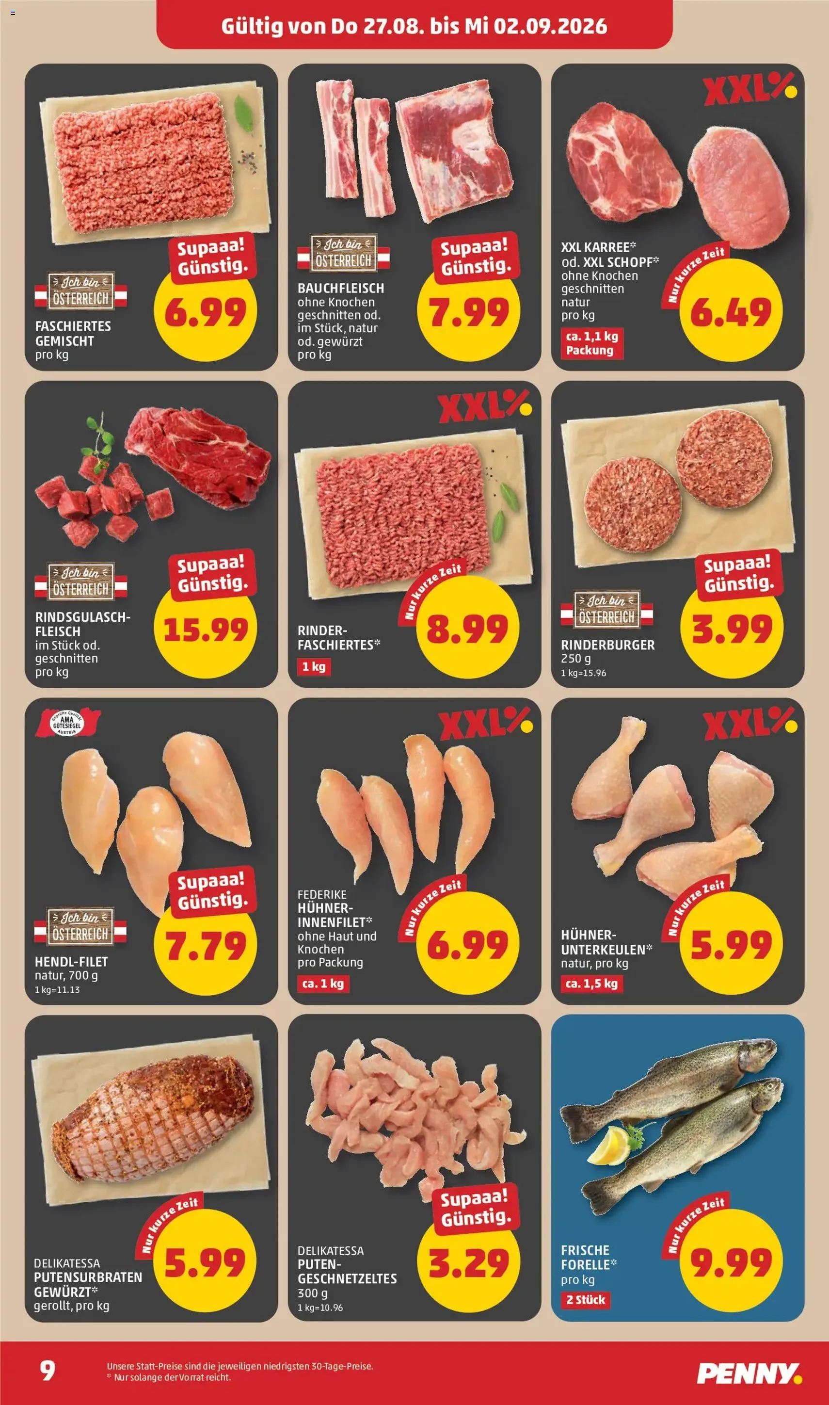 Penny Markt Flugblatt - Gültiger Prospekt ab 27.08.2026, Seite 9 von insgesamt 32