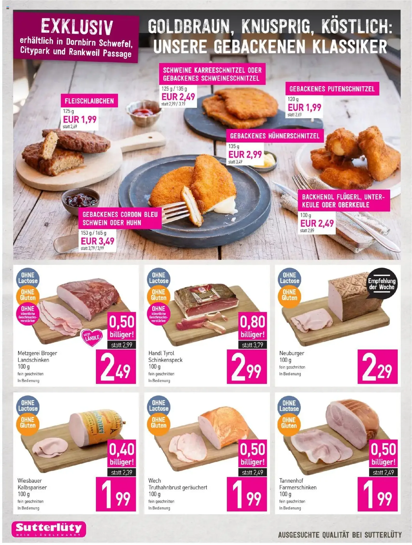 Sutterlüty Flugblatt - Gültiger Prospekt ab 02.10.2025, Seite 8 von insgesamt 20