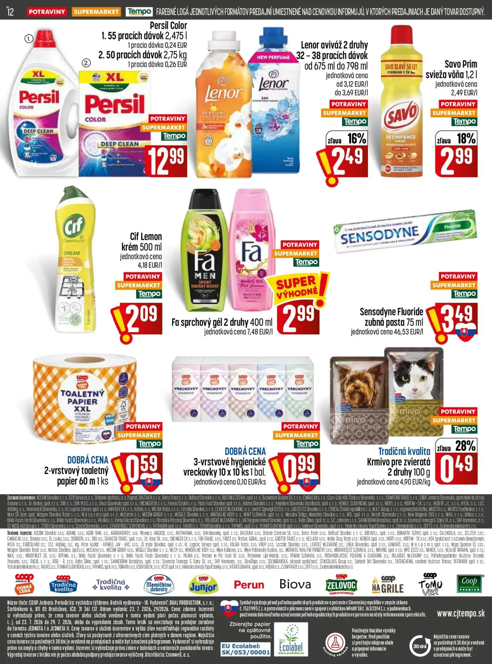 COOP Jednota leták - platný leták od 23.07.2026 strana 12 z 28