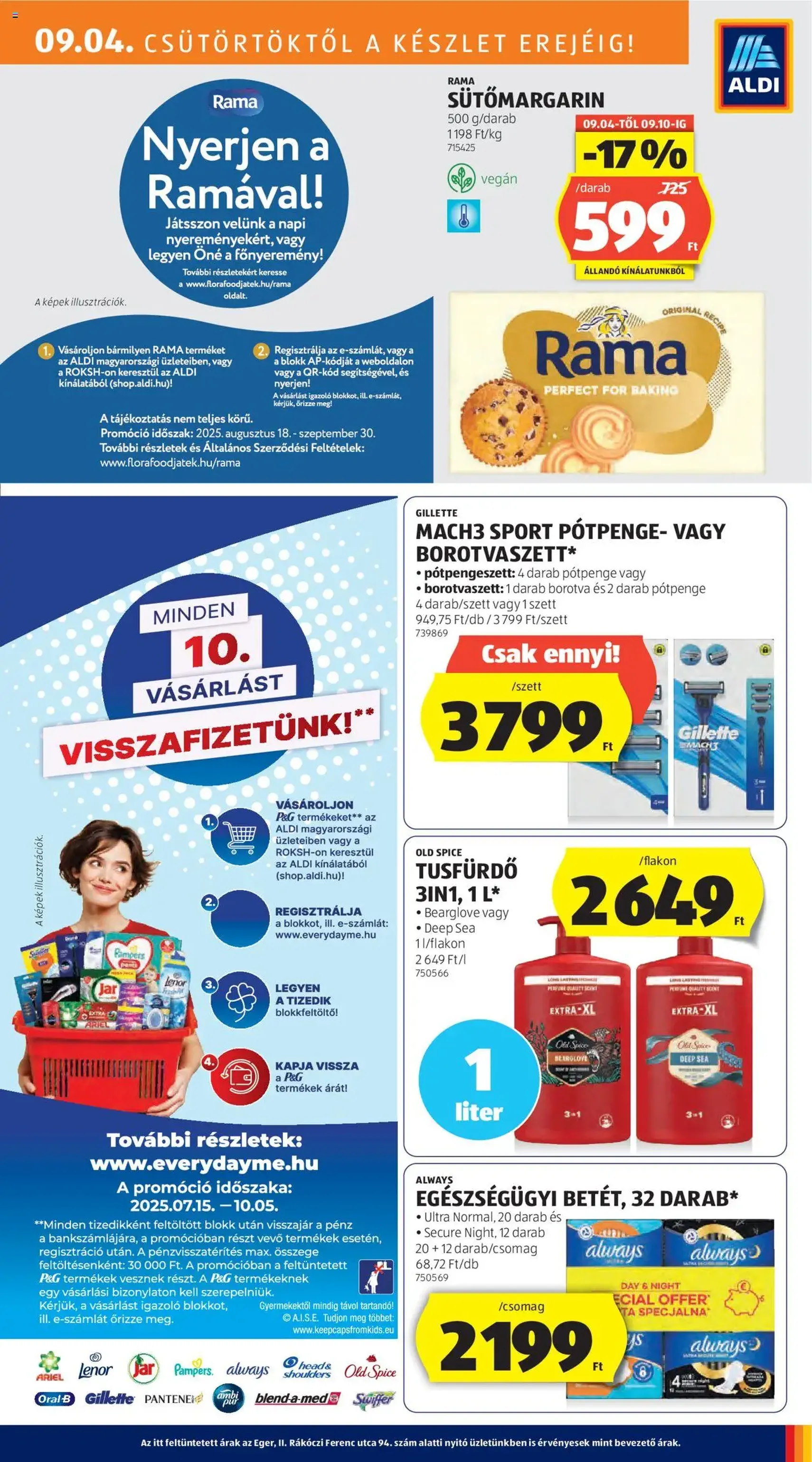 Aldi Akciós újság - 2025.09.04. érvényes szórólap 21 oldal 45 oldalból Aldi Akciós újság - 2025.09.04. érvényes szórólap 21 oldal 45 oldalból