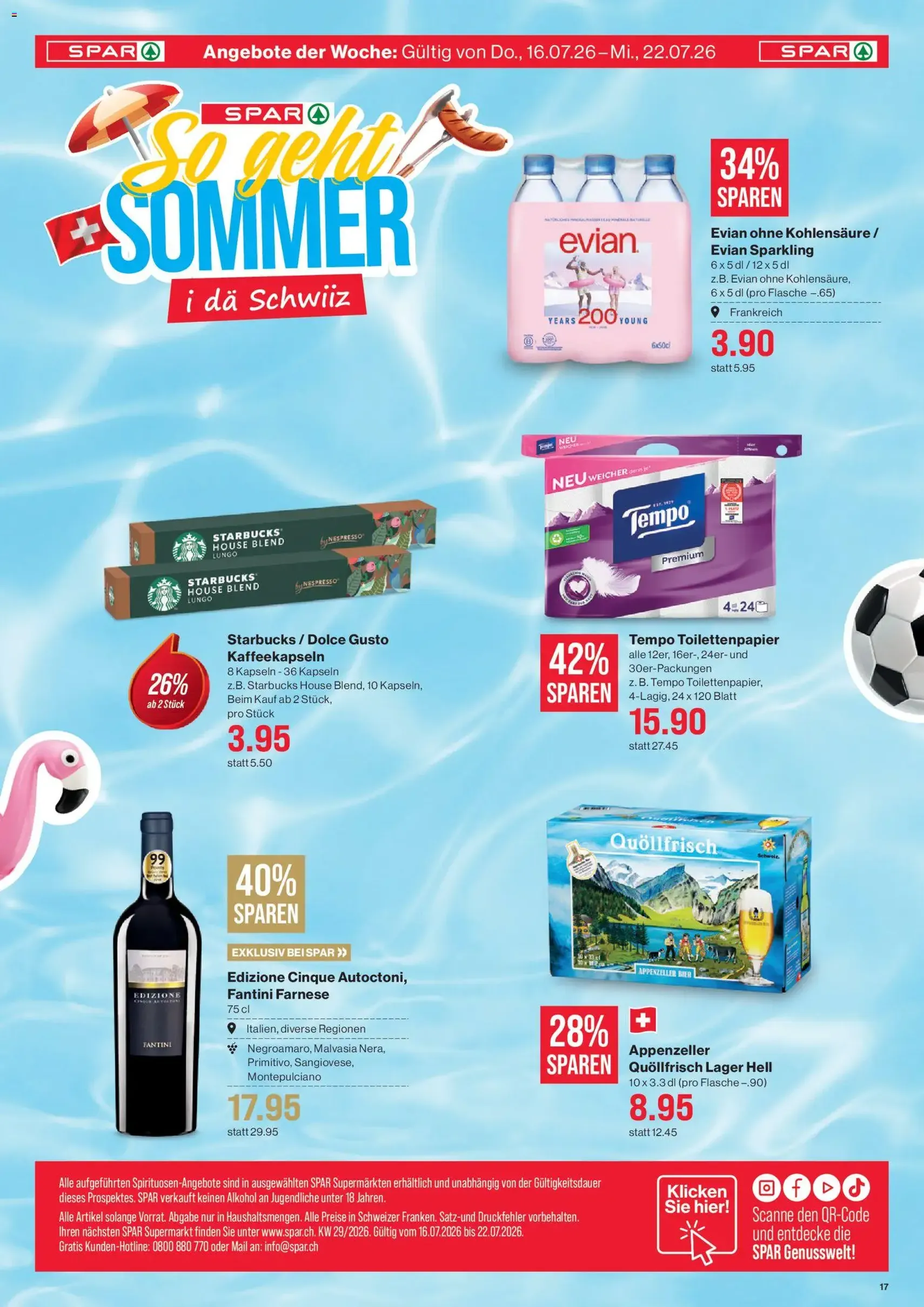 SPAR aktionen - Gültiger Prospekt ab 16.07.2026, Seite 17 von insgesamt 17