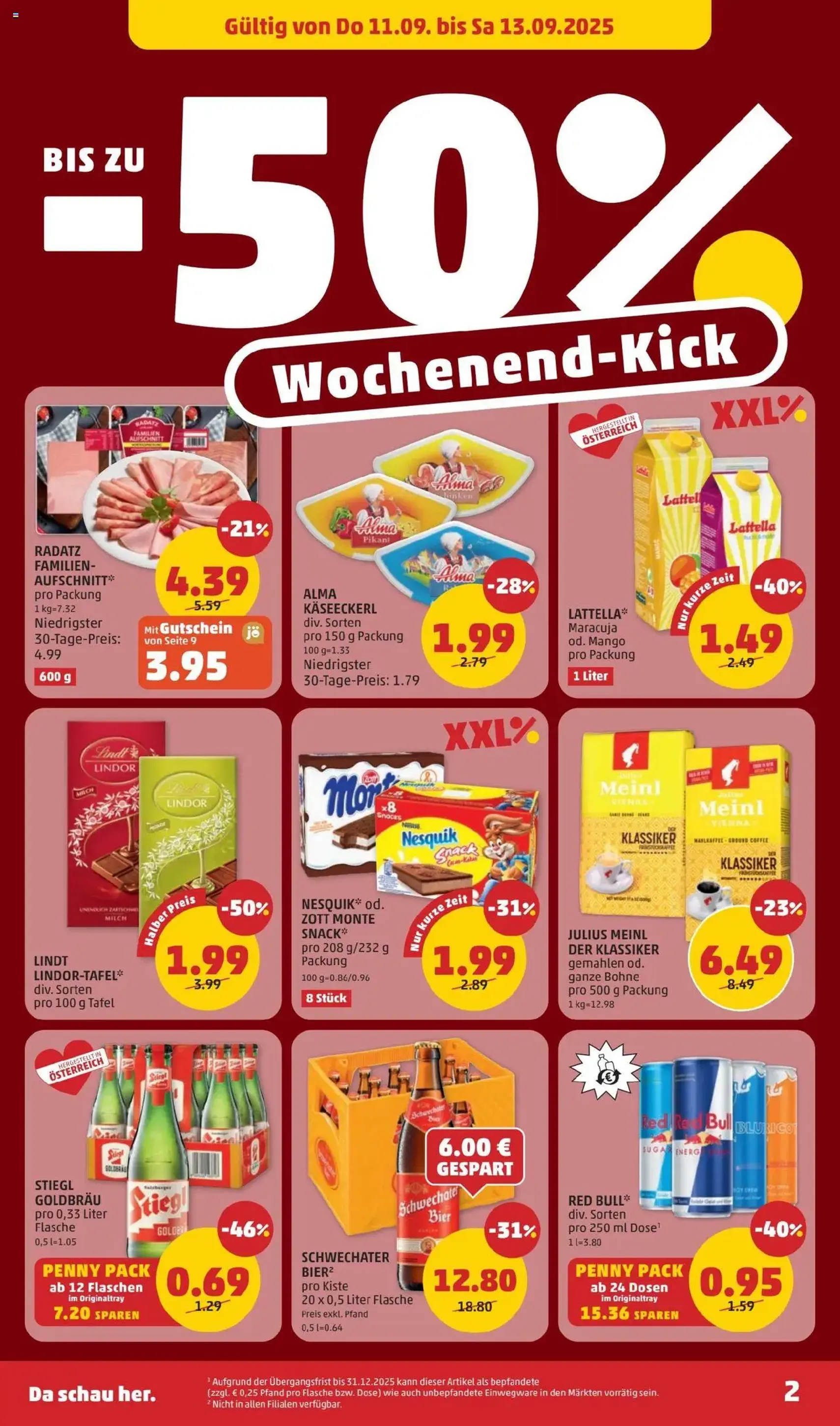 Penny Markt Flugblatt - Gültiger Prospekt ab 11.09.2025, Seite 2 von insgesamt 28 Penny Markt Flugblatt - Gültiger Prospekt ab 11.09.2025, Seite 2 von insgesamt 28
