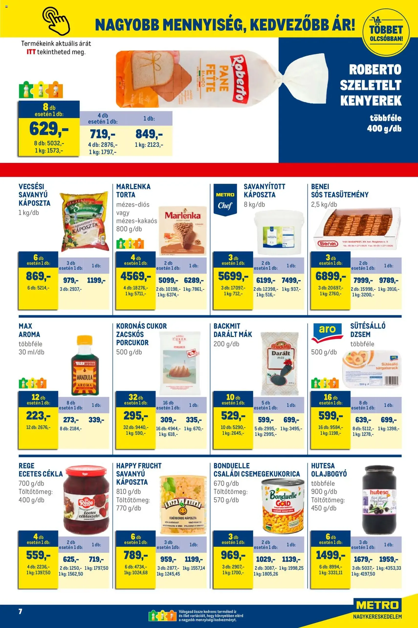 Metro - Élelmiszer és Szezonális katalógus 2025/12 - 2025.12.01. érvényes szórólap 7 oldal 33 oldalból