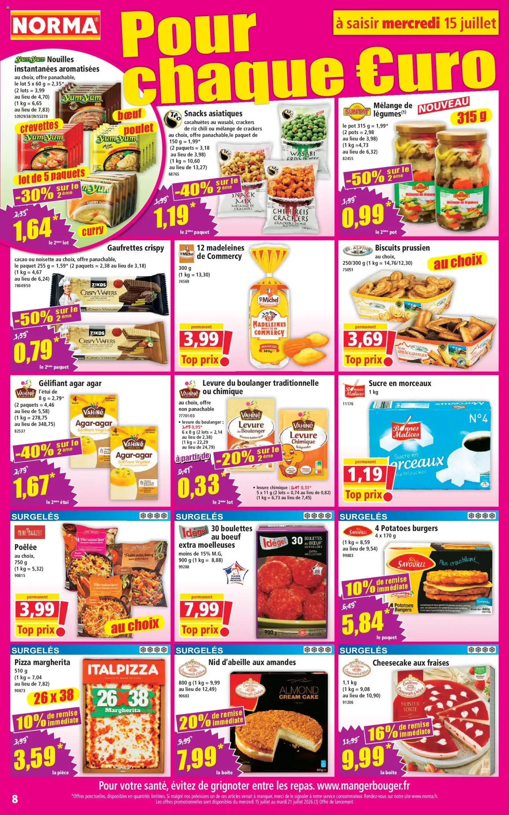 Norma catalogue - brochure valable à partir du 15/07/2026, page 8 sur 12