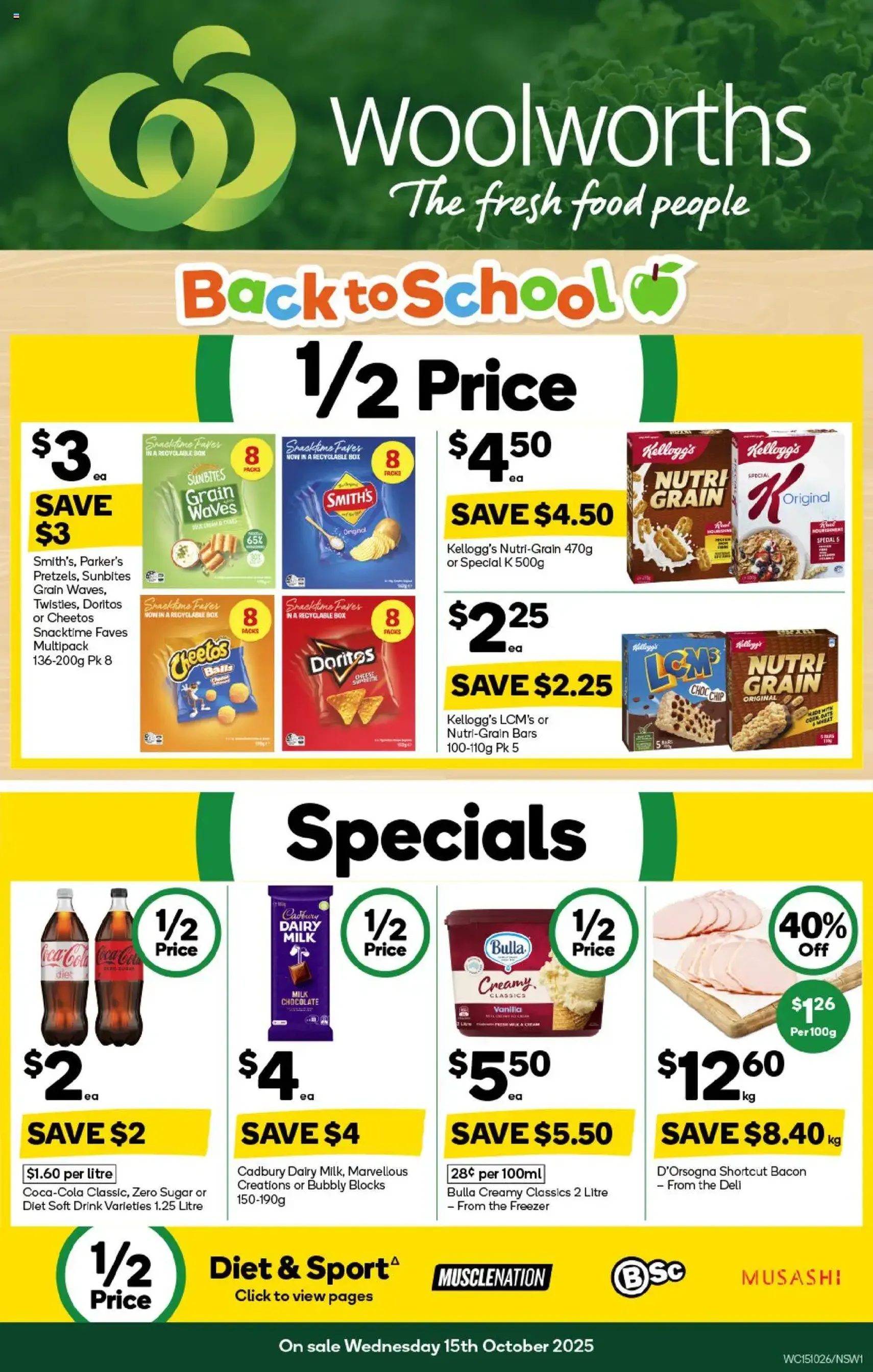 Weekly catalogue Woolworths NSW 15/10 - valid flyer from 15/10/2025, page 1 of 54 Weekly catalogue Woolworths NSW 15/10 - valid flyer from 15/10/2025, page 1 of 54