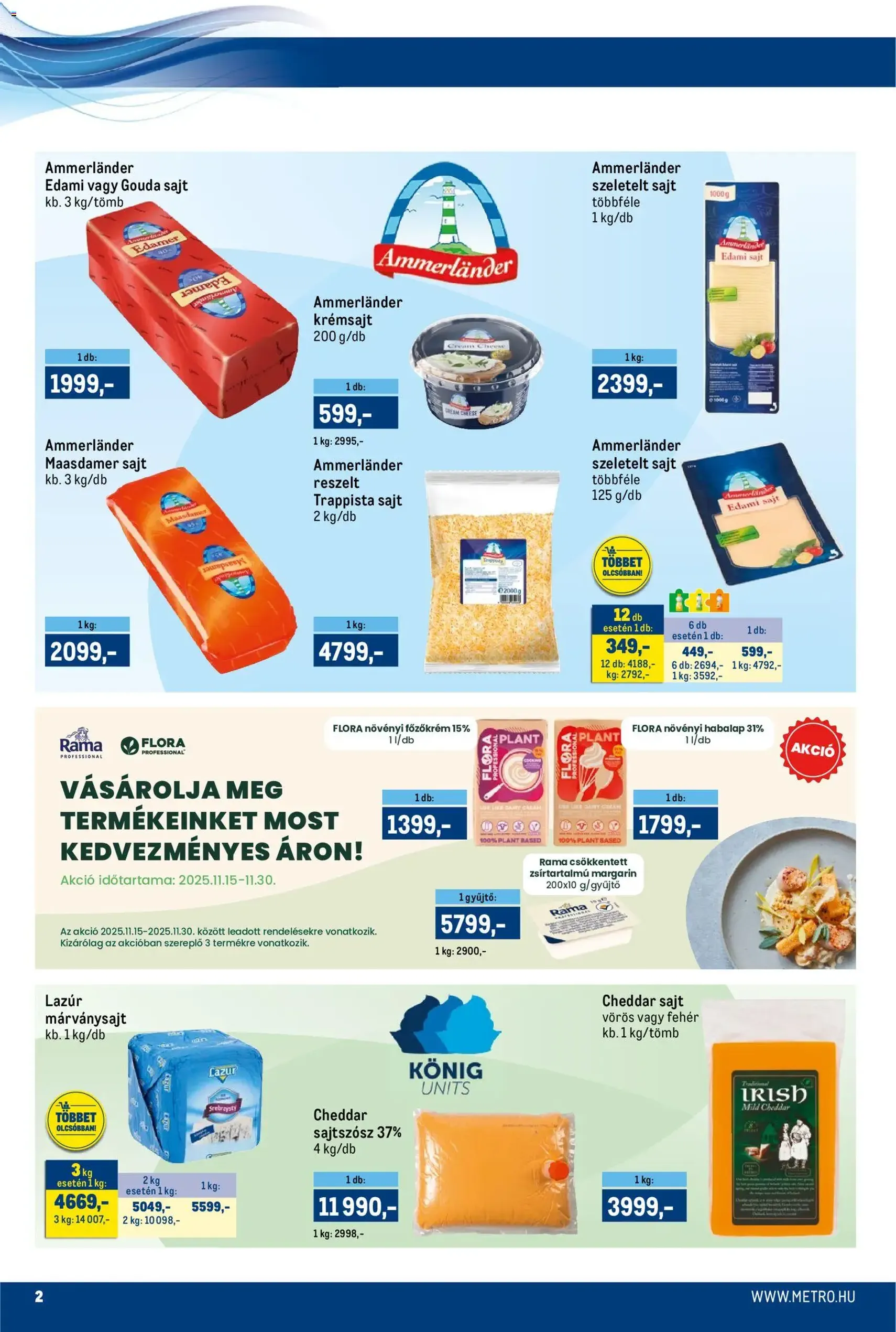 Metro Akciós újság - 2025.11.15. érvényes szórólap 2 oldal 55 oldalból