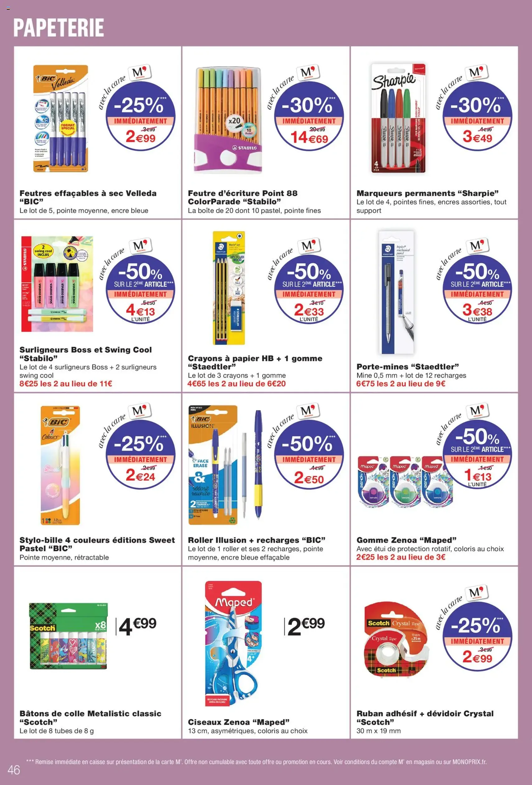 Monoprix catalogue - brochure valable à partir du 28/07/2026, page 46 sur 52