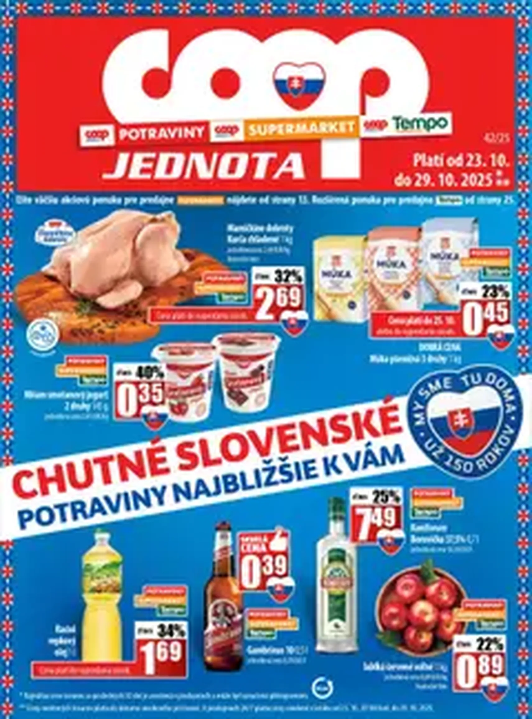 COOP Jednota leták - platný leták od 23.10.2025 strana 1 z 1