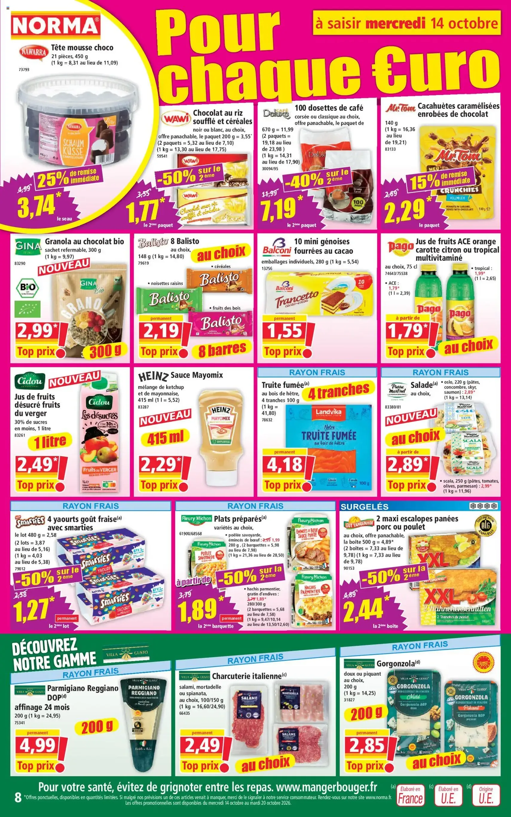 Norma catalogue - brochure valable à partir du 14/10/2026, page 8 sur 14
