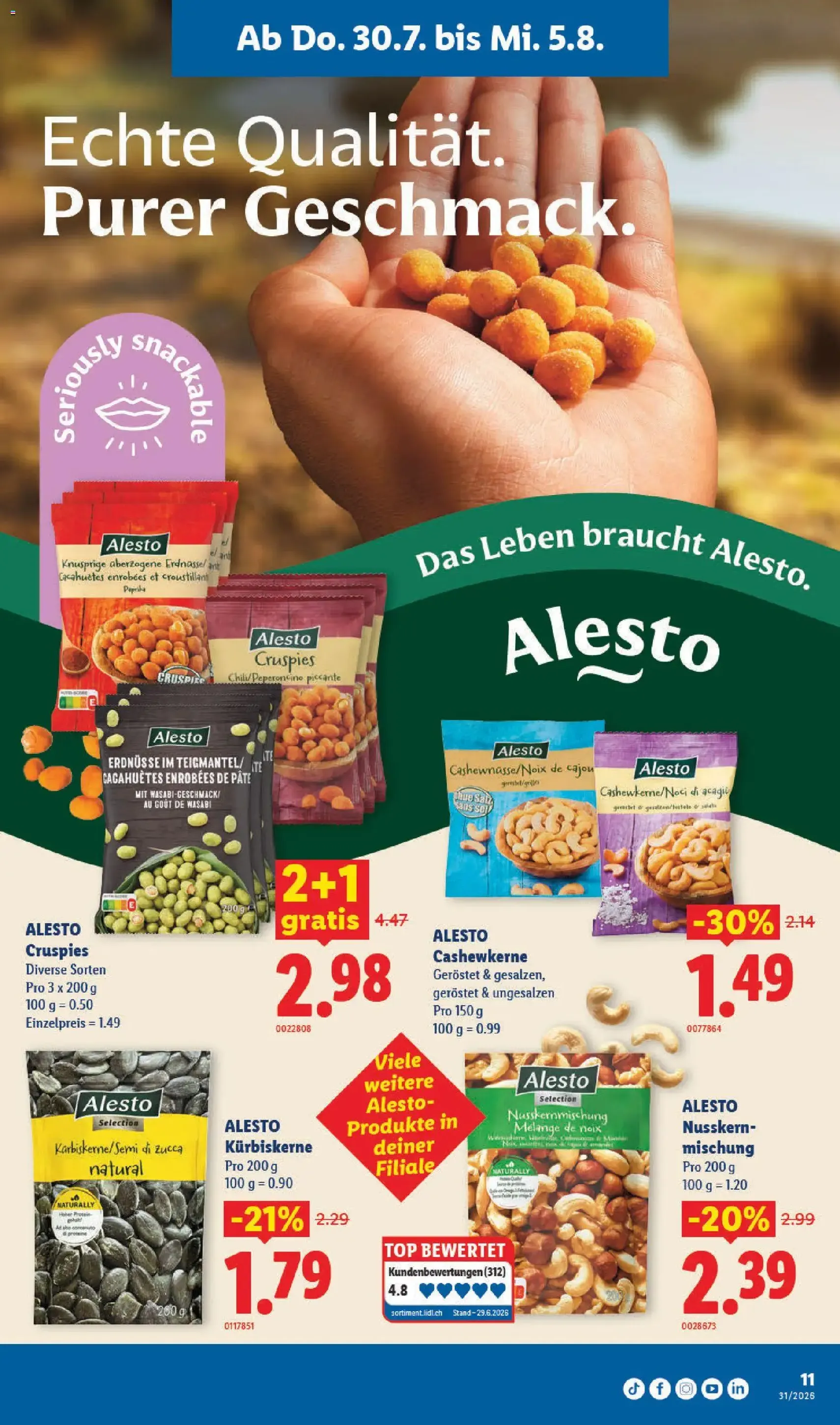 Lidl aktionen - Gültiger Prospekt ab 30.07.2026, Seite 11 von insgesamt 34