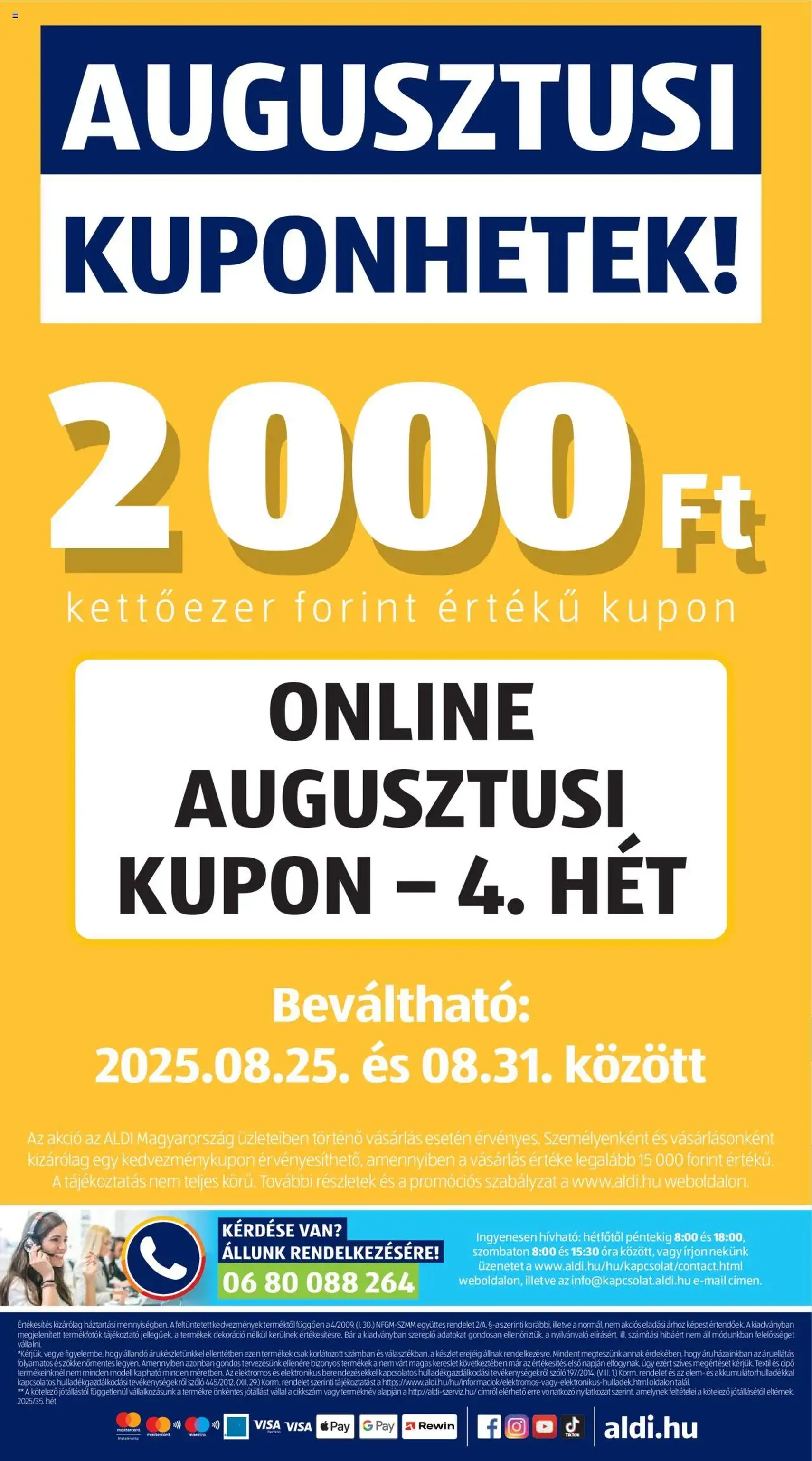 Aldi Akciós újság - 2025.08.28. érvényes szórólap 44 oldal 44 oldalból Aldi Akciós újság - 2025.08.28. érvényes szórólap 44 oldal 44 oldalból