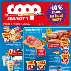 COOP Jednota leták - náhľad letáku platný od 10.09.2026