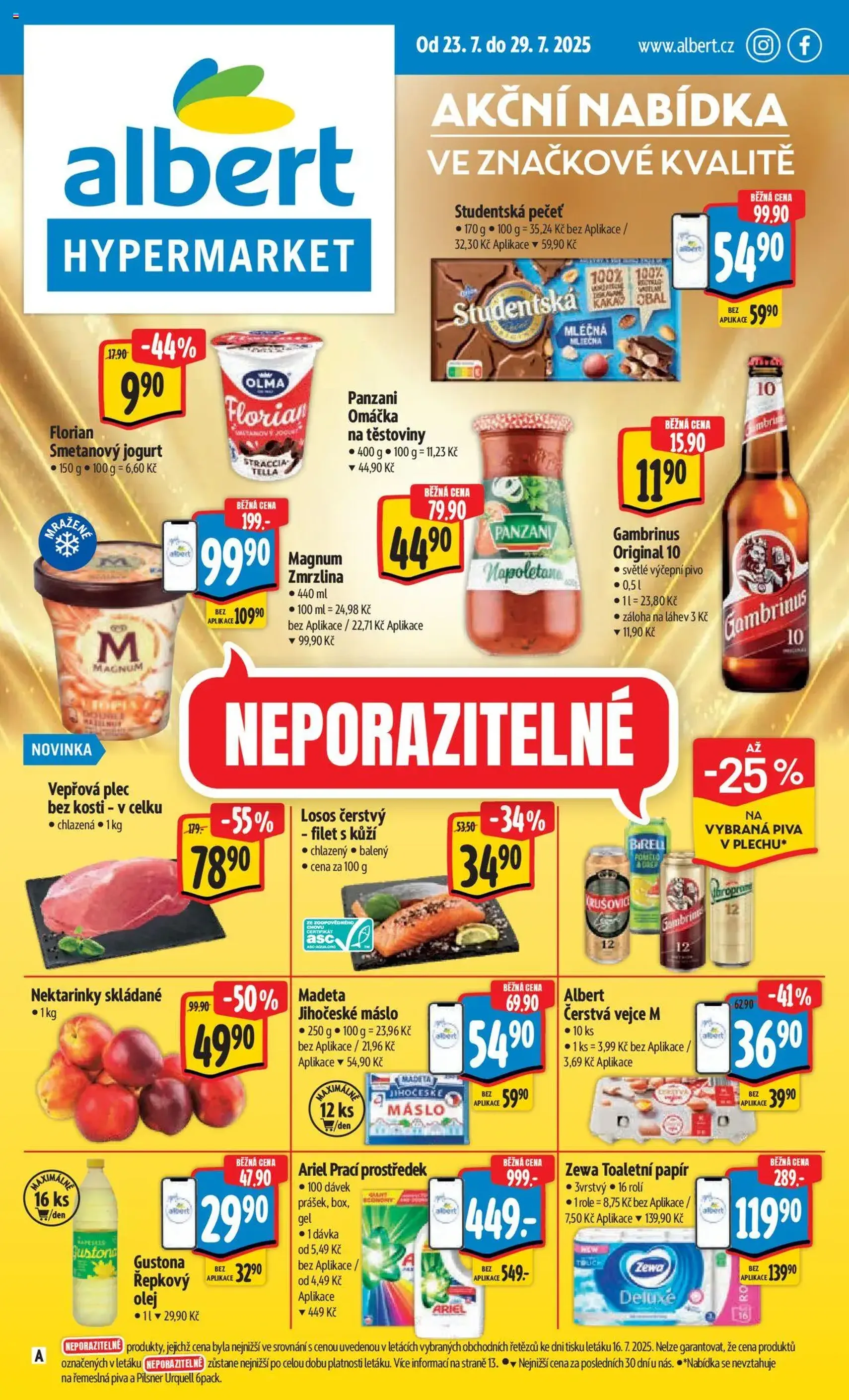 Albert leták - Hypermarket - platný leták od 23.07.2025 strana 1 z 51 Albert leták - Hypermarket - platný leták od 23.07.2025 strana 1 z 51
