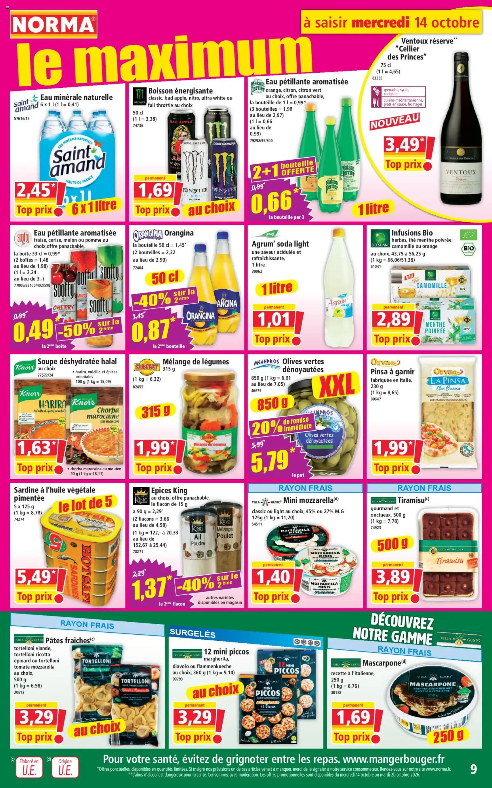 Norma catalogue - brochure valable à partir du 14/10/2026, page 9 sur 14