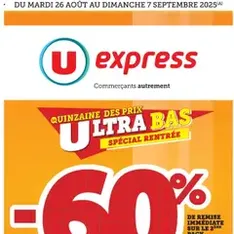 U Express catalogue - Prévisualisation du catalogue valable à partir du 26/08/2025