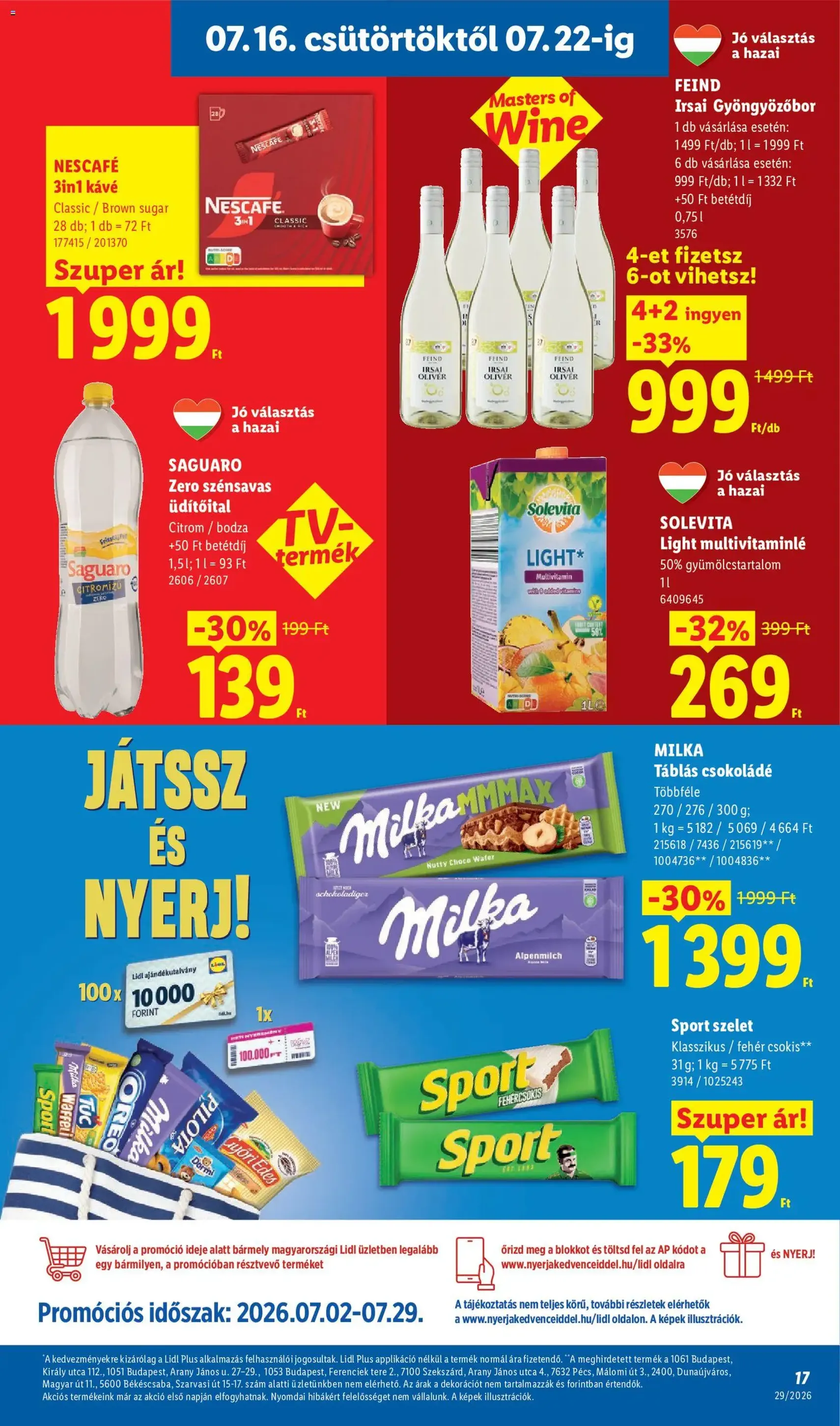 Lidl akciós újság - 2026.07.16. érvényes szórólap 17 oldal 88 oldalból