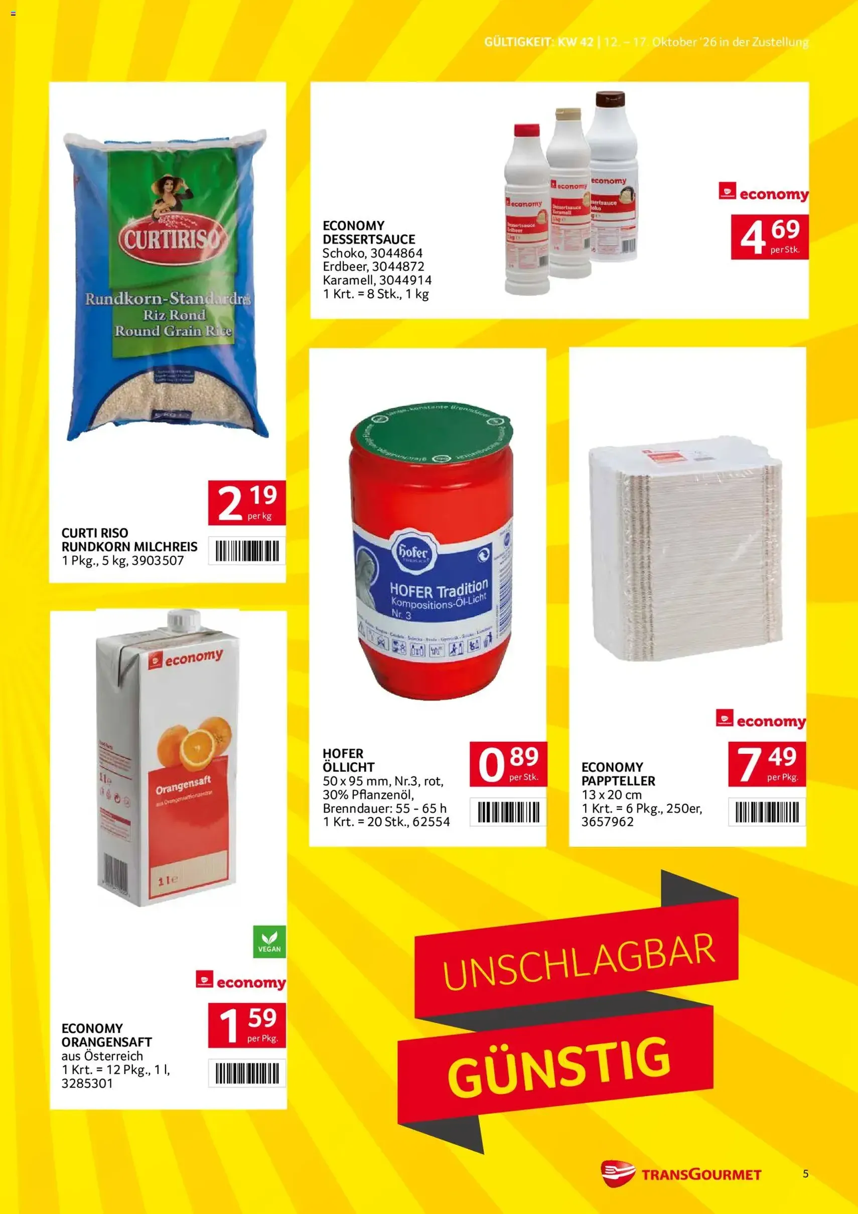 Transgourmet Flugblatt - Gültiger Prospekt ab 11.10.2026, Seite 5 von insgesamt 32
