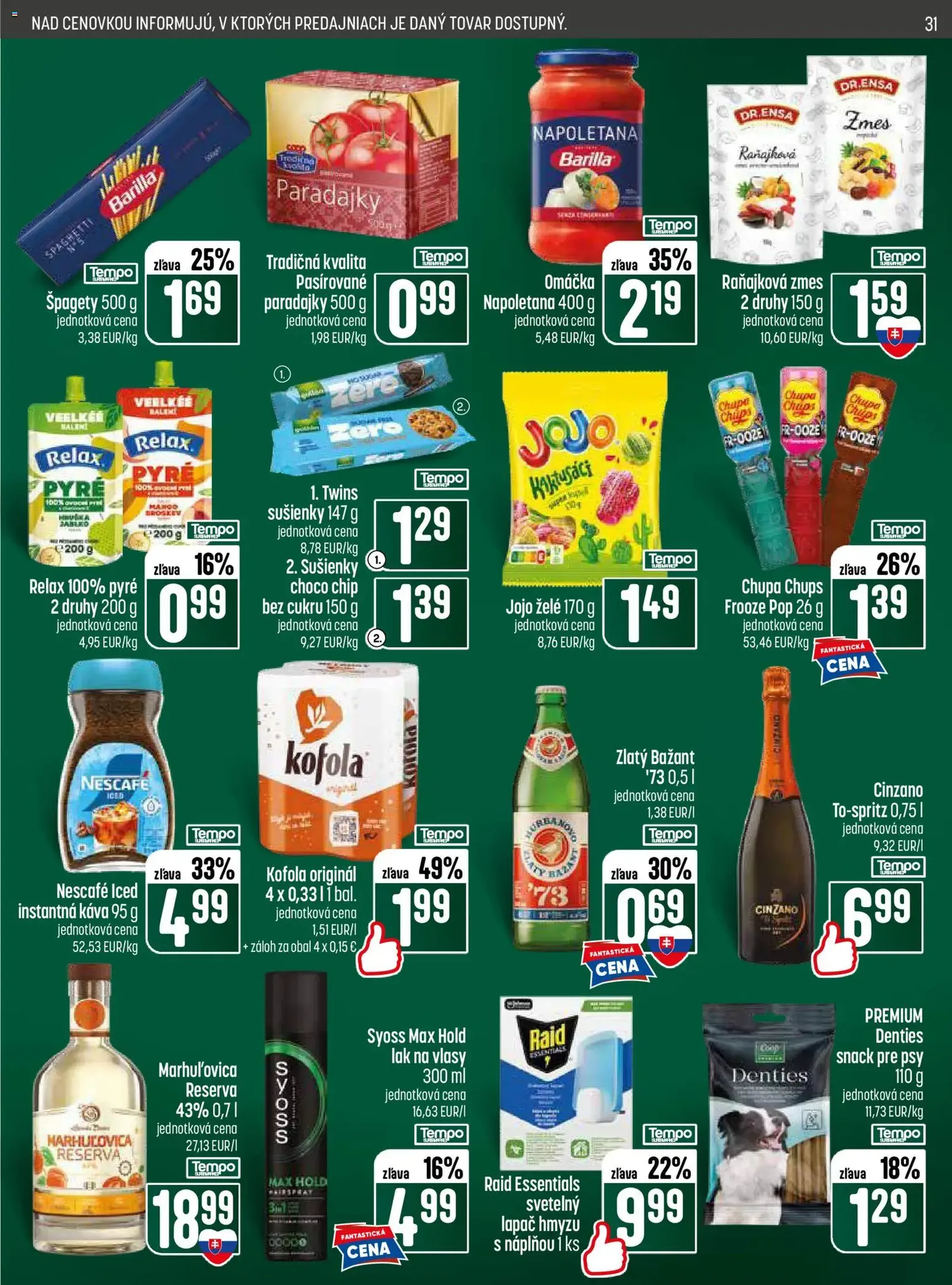 COOP Jednota leták - platný leták od 11.06.2026 strana 31 z 32