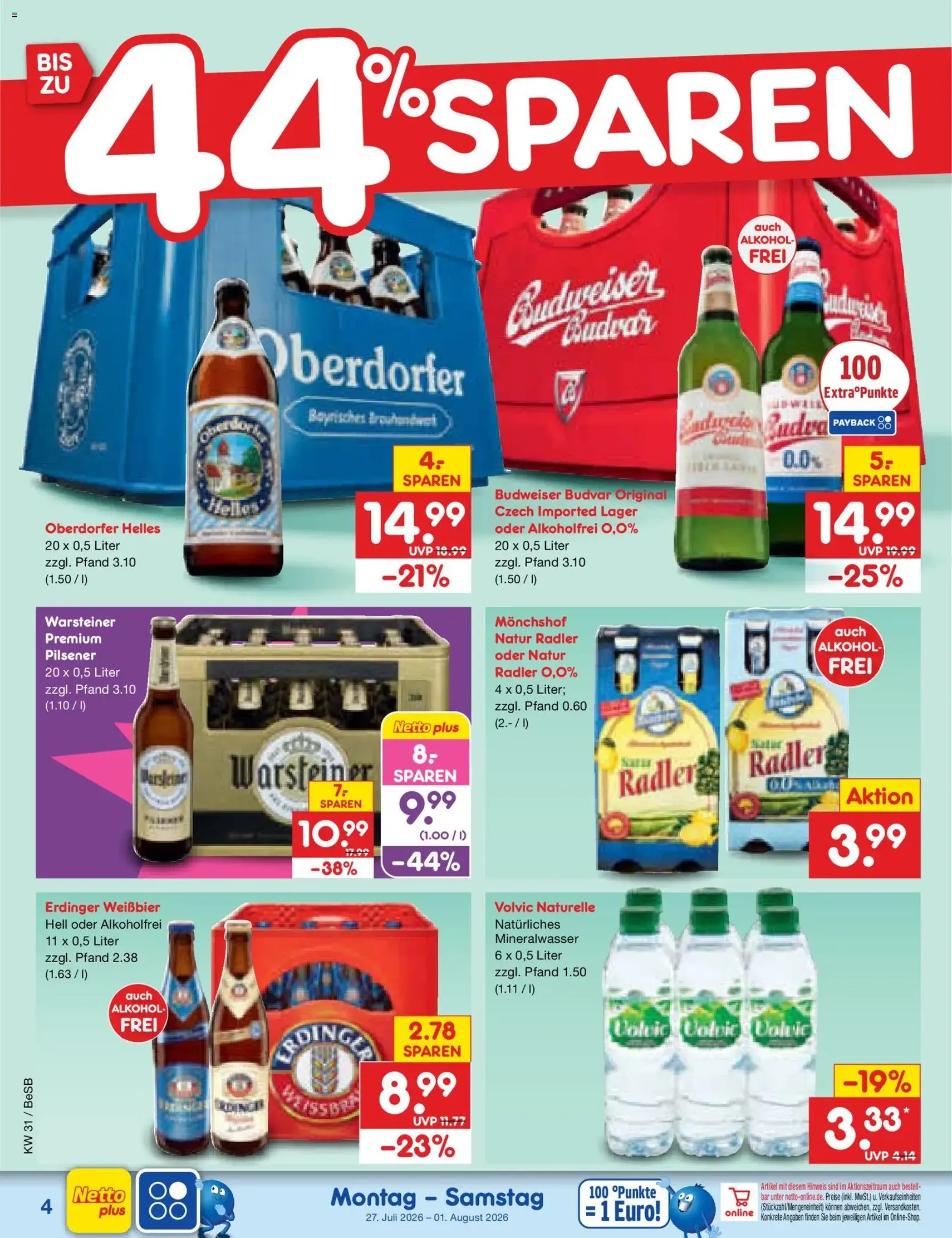 Netto Marken-Discount Prospekt - Gültiger Prospekt ab 27.07.2026, Seite 4 von insgesamt 71