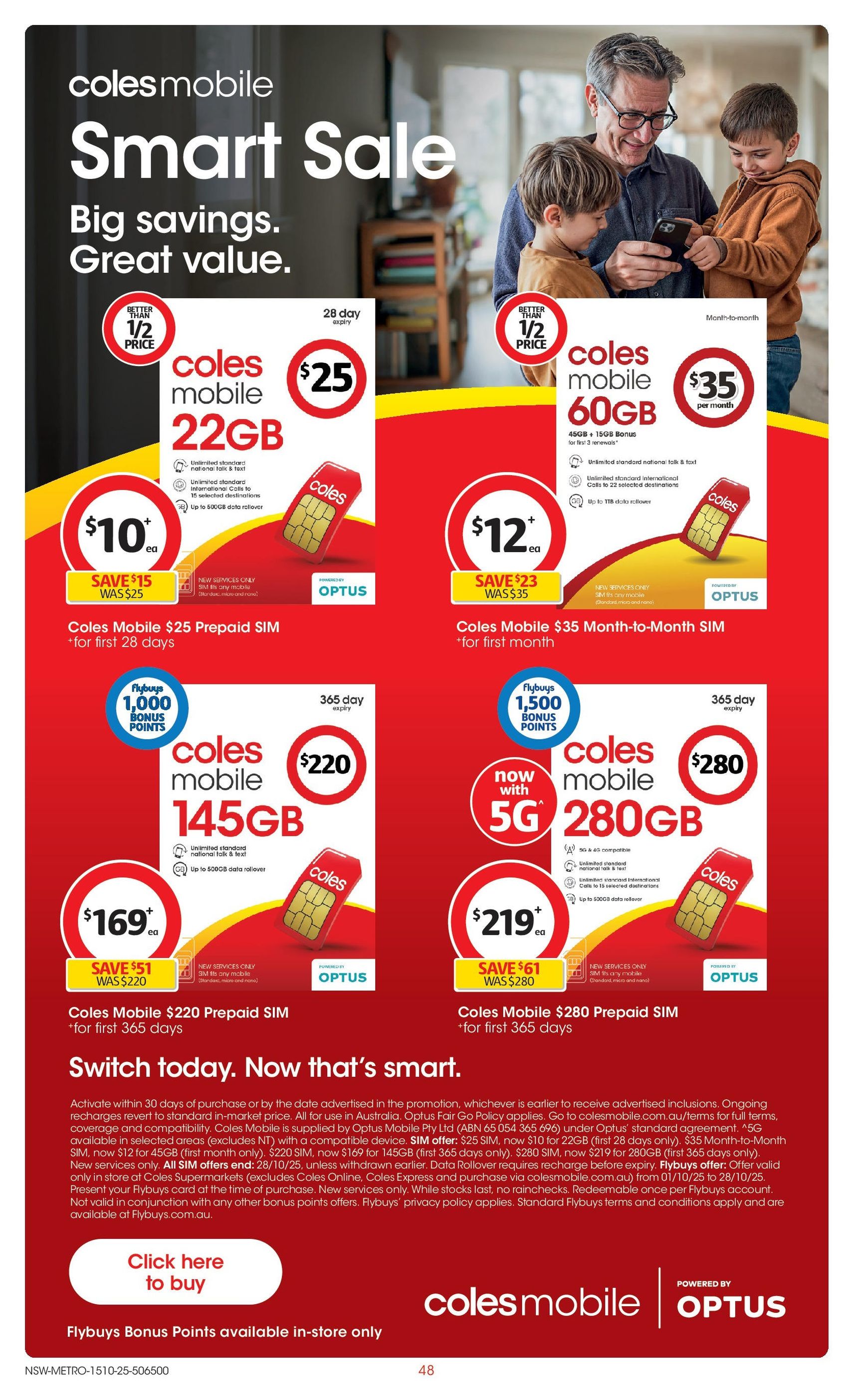 Coles Catalogue NSW - valid flyer from 15/10/2025, page 48 of 51 Coles Catalogue NSW - valid flyer from 15/10/2025, page 48 of 51