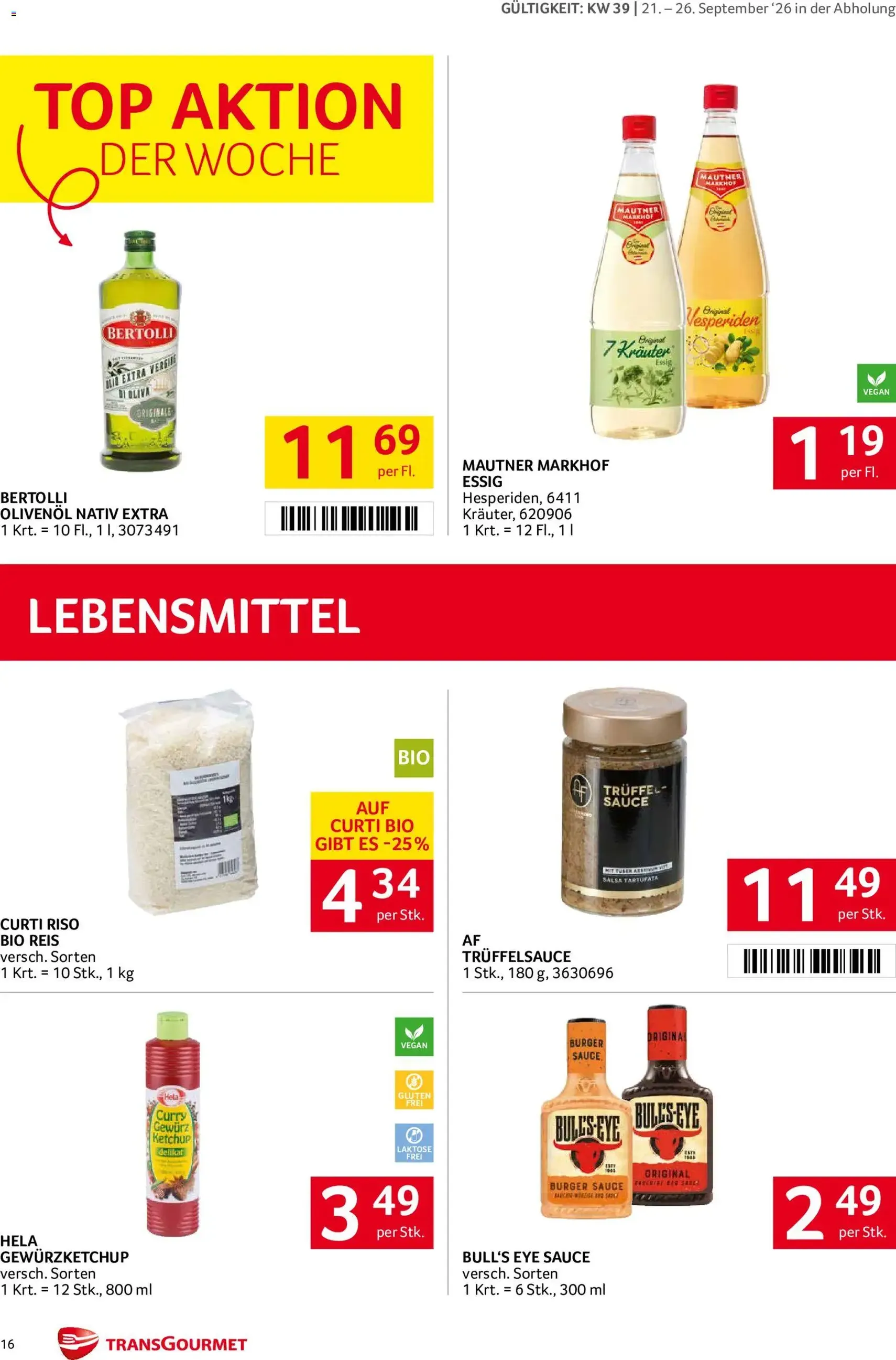 Transgourmet Flugblatt - Gültiger Prospekt ab 20.09.2026, Seite 14 von insgesamt 38
