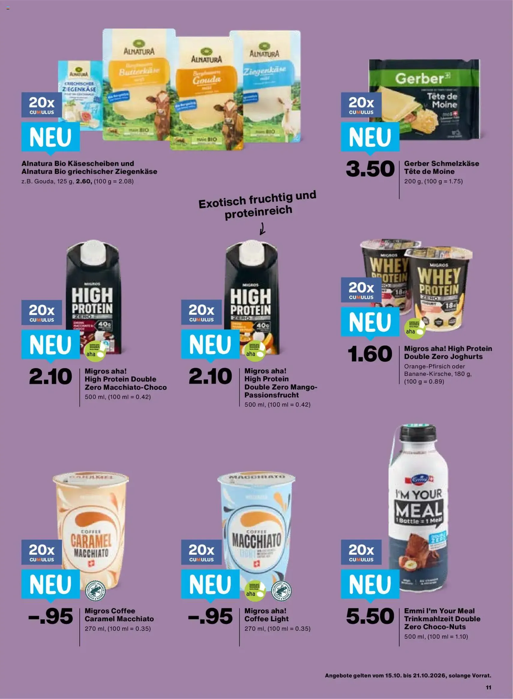 Migros aktionen - Gültiger Prospekt ab 15.10.2026, Seite 11 von insgesamt 24