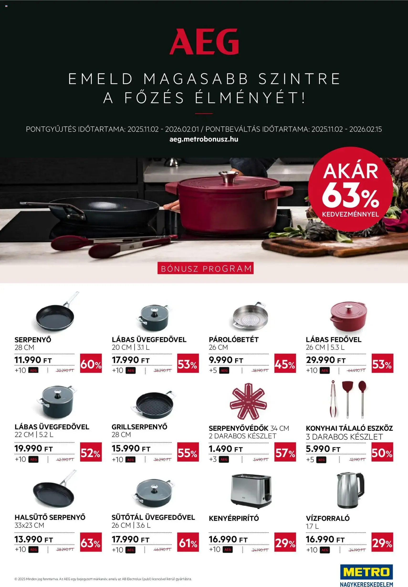 Metro - Élelmiszer és Szezonális katalógus 2025/11 - 2025.11.02. érvényes szórólap 33 oldal 33 oldalból