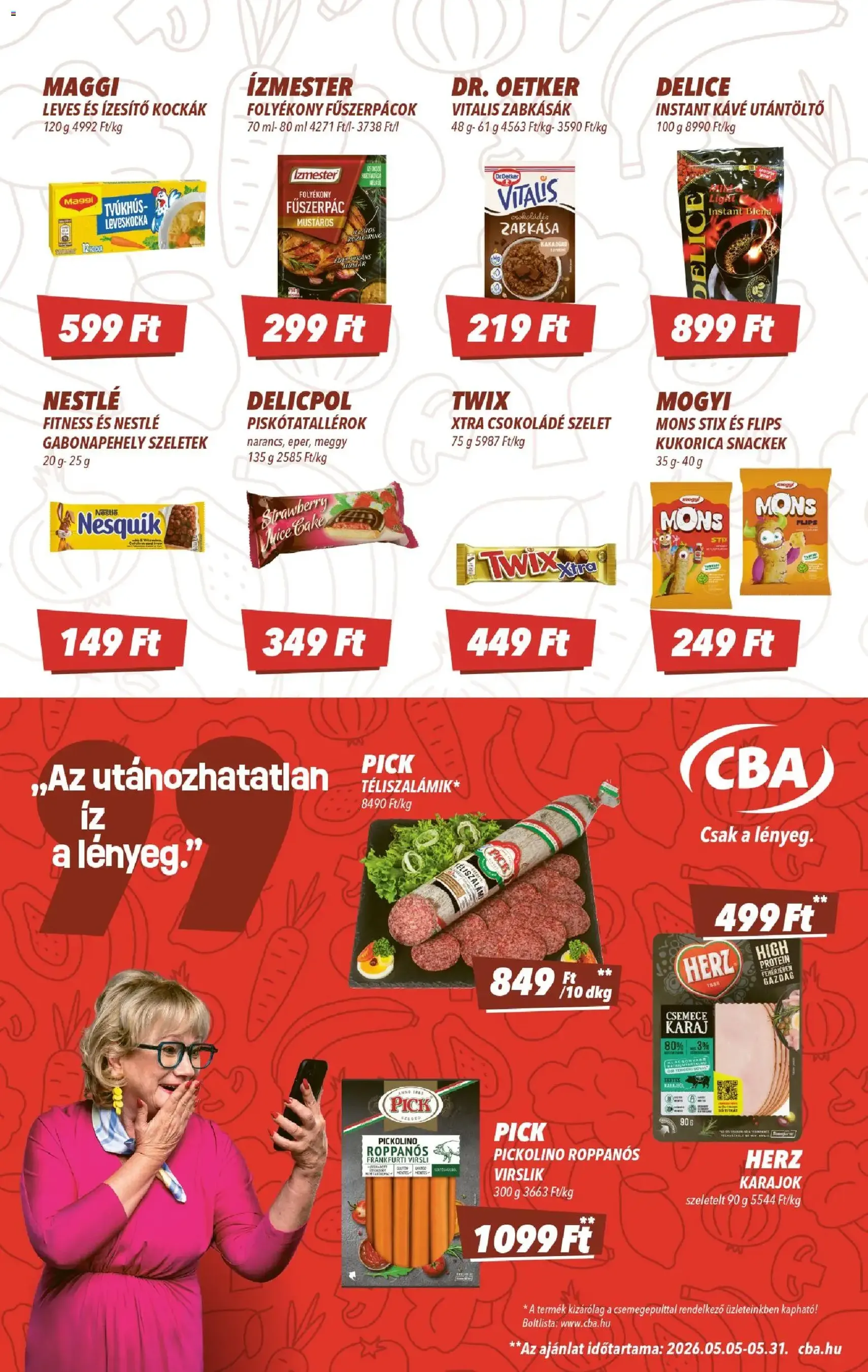 CBA akciós újság - 2026.05.14. érvényes szórólap 4 oldal 8 oldalból