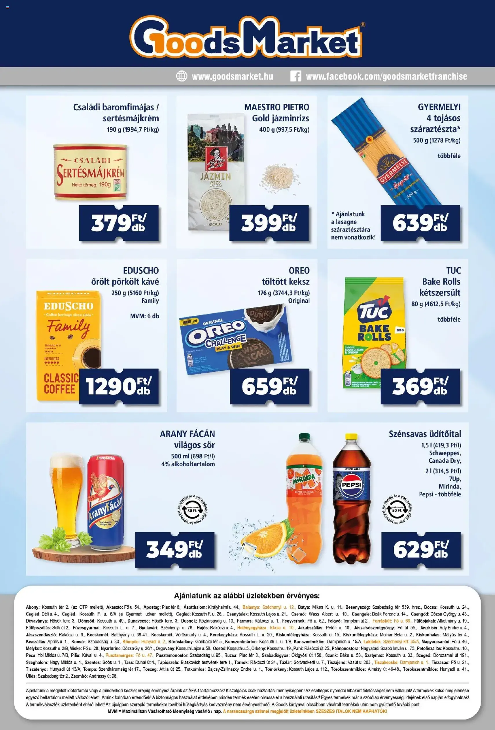 Goods Market akciós újság - 2026.07.16. érvényes szórólap 4 oldal 4 oldalból