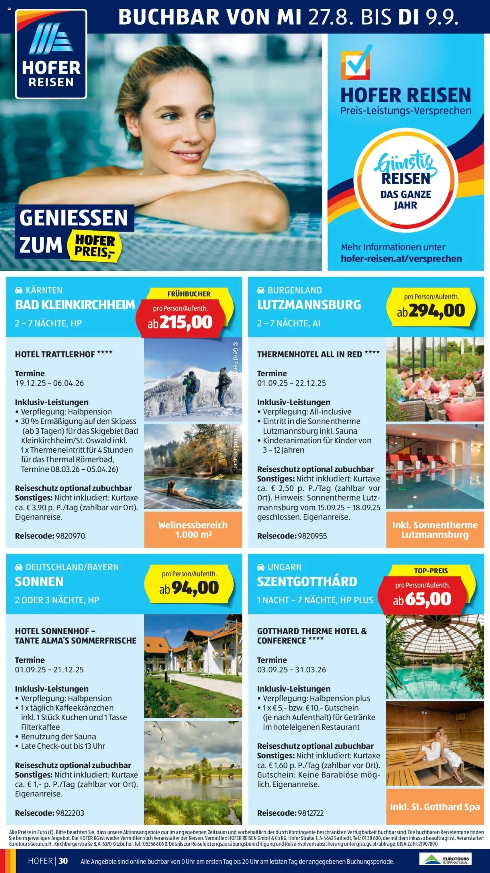 Hofer Flugblatt - Gültiger Prospekt ab 29.08.2025, Seite 34 von insgesamt 37