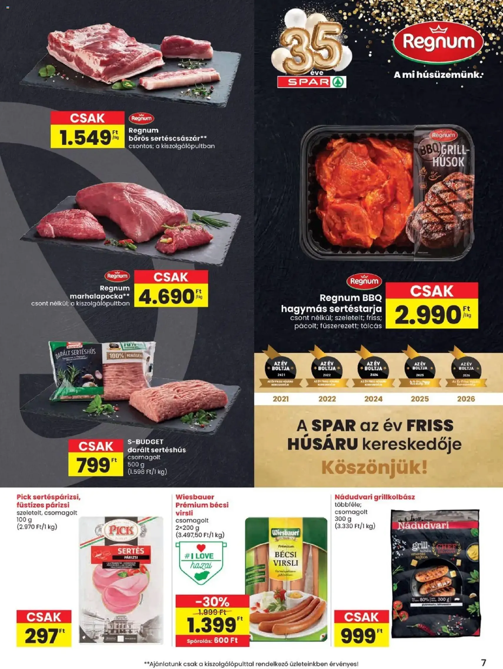 Spar akciós újság - 2026.07.16. érvényes szórólap 7 oldal 20 oldalból