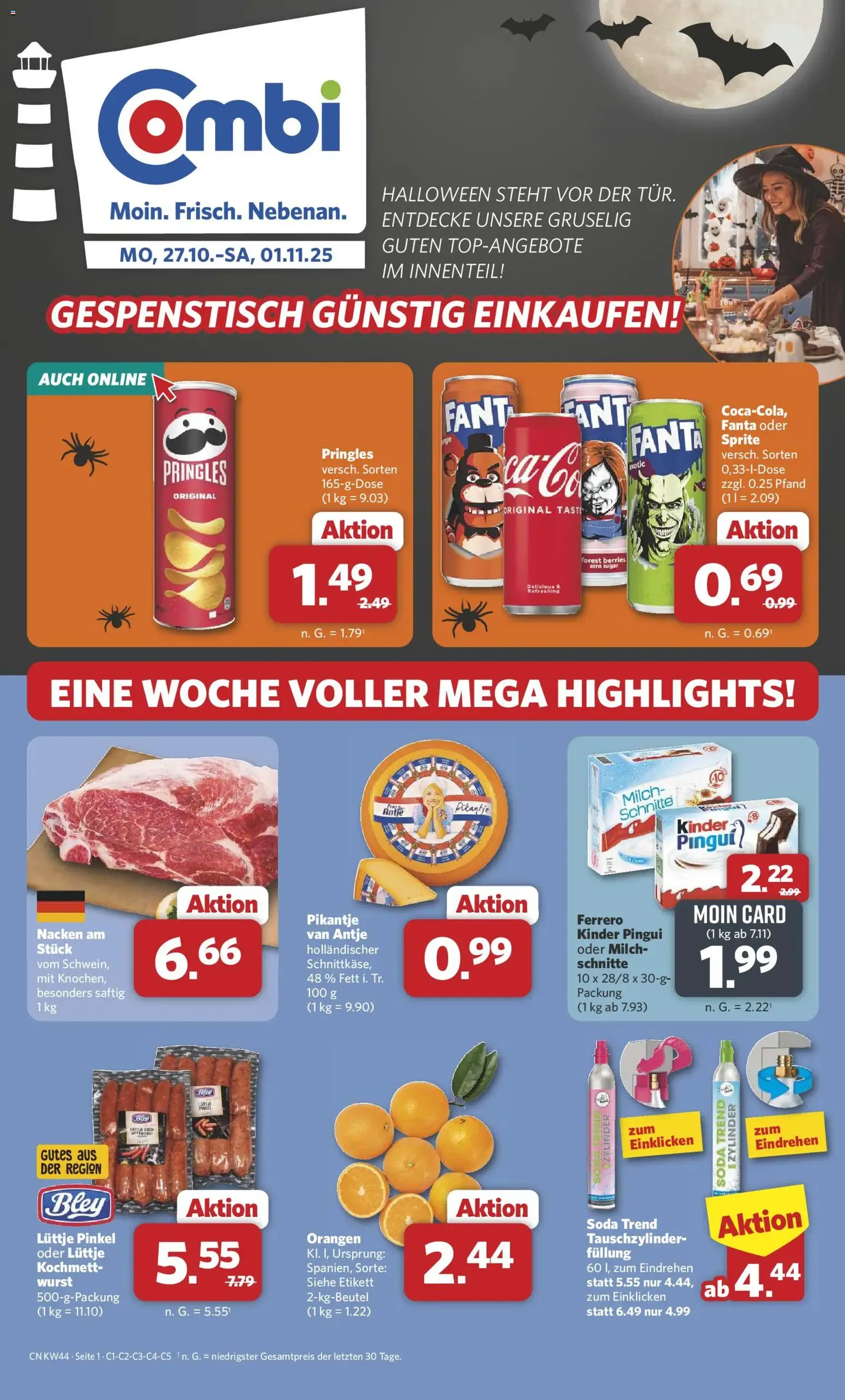Combi Prospekt - Gültiger Prospekt ab 27.10.2025, Seite 1 von insgesamt 33