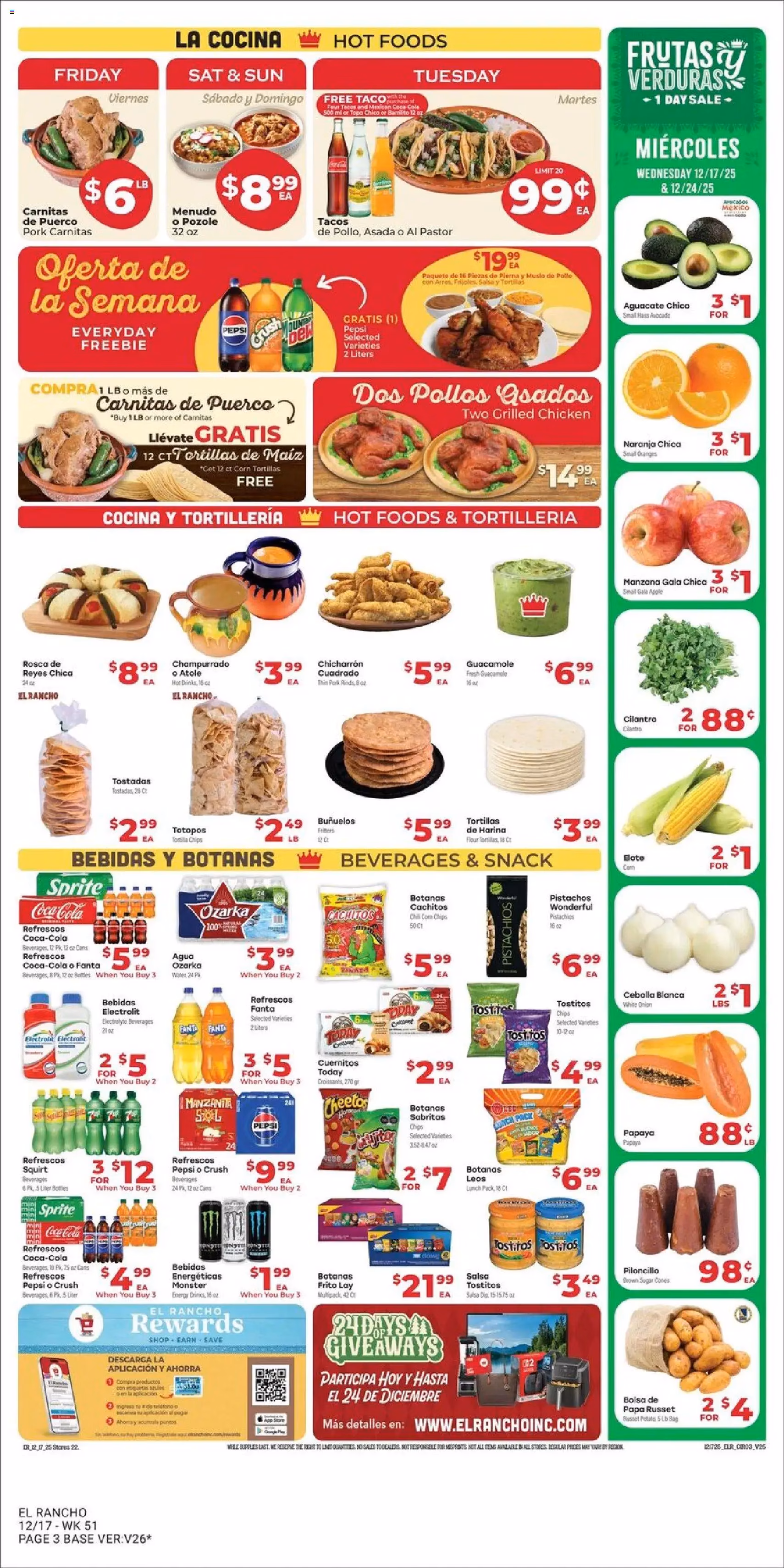 El Rancho Weekly Ad - valid flyer from 12/17/2025, page 3 of 6