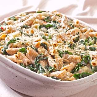Recipe preview Baked Penne Pasta with Spinach and Feta