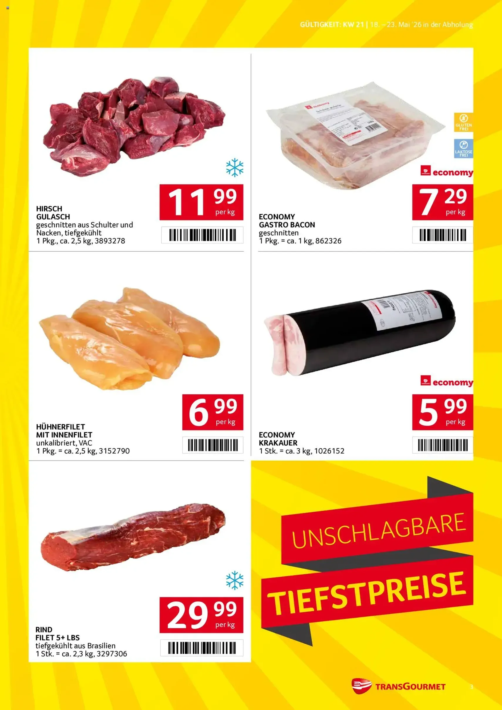 Transgourmet Flugblatt - Gültiger Prospekt ab 18.05.2026, Seite 3 von insgesamt 32