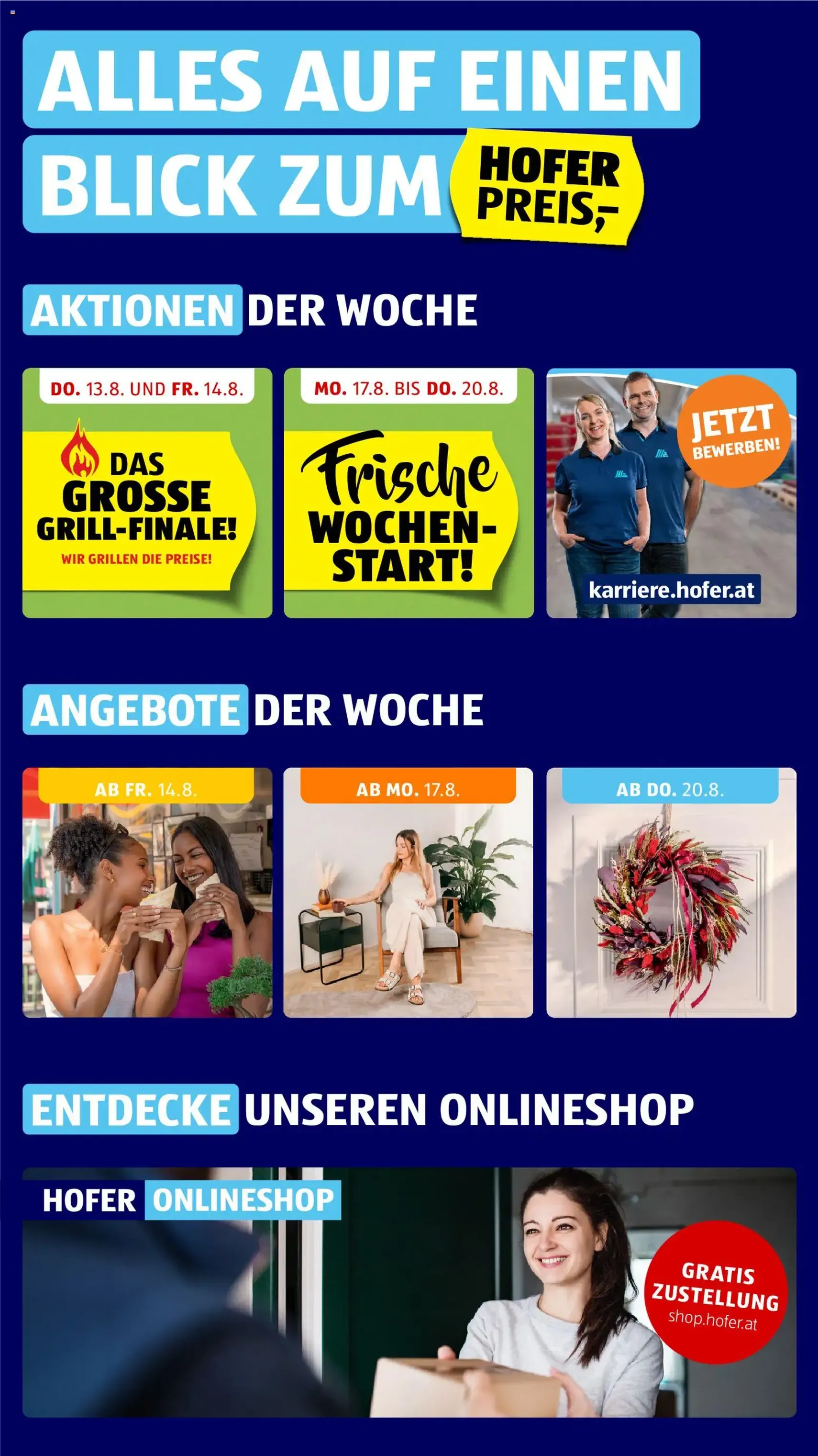Hofer Flugblatt - Gültiger Prospekt ab 12.08.2026, Seite 2 von insgesamt 48