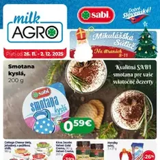 Milk Agro leták - náhľad letáku platný od 26.11.2025