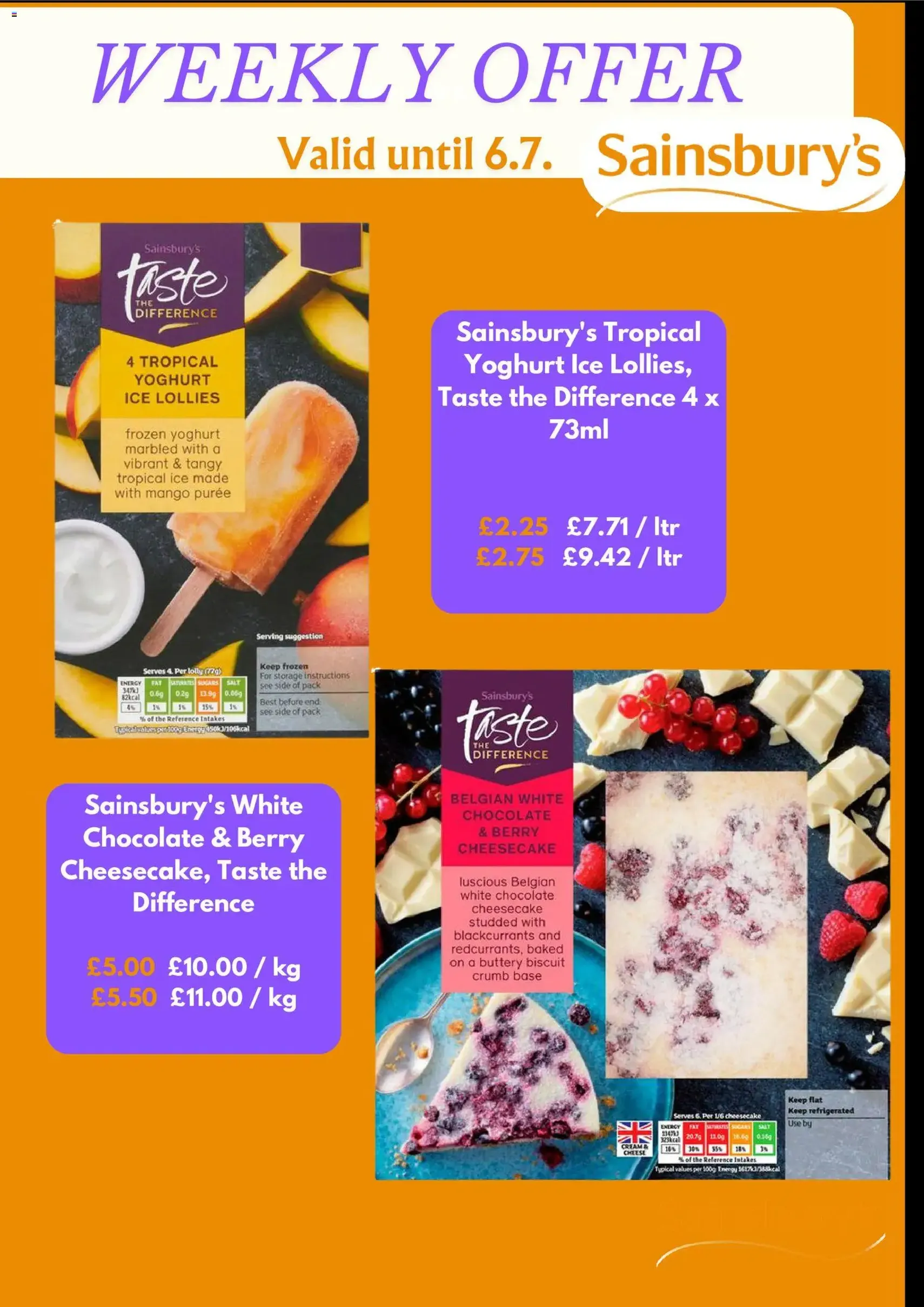 Sainsbury's - Offers - valid flyer from 30/06/2026, page 3 of 5