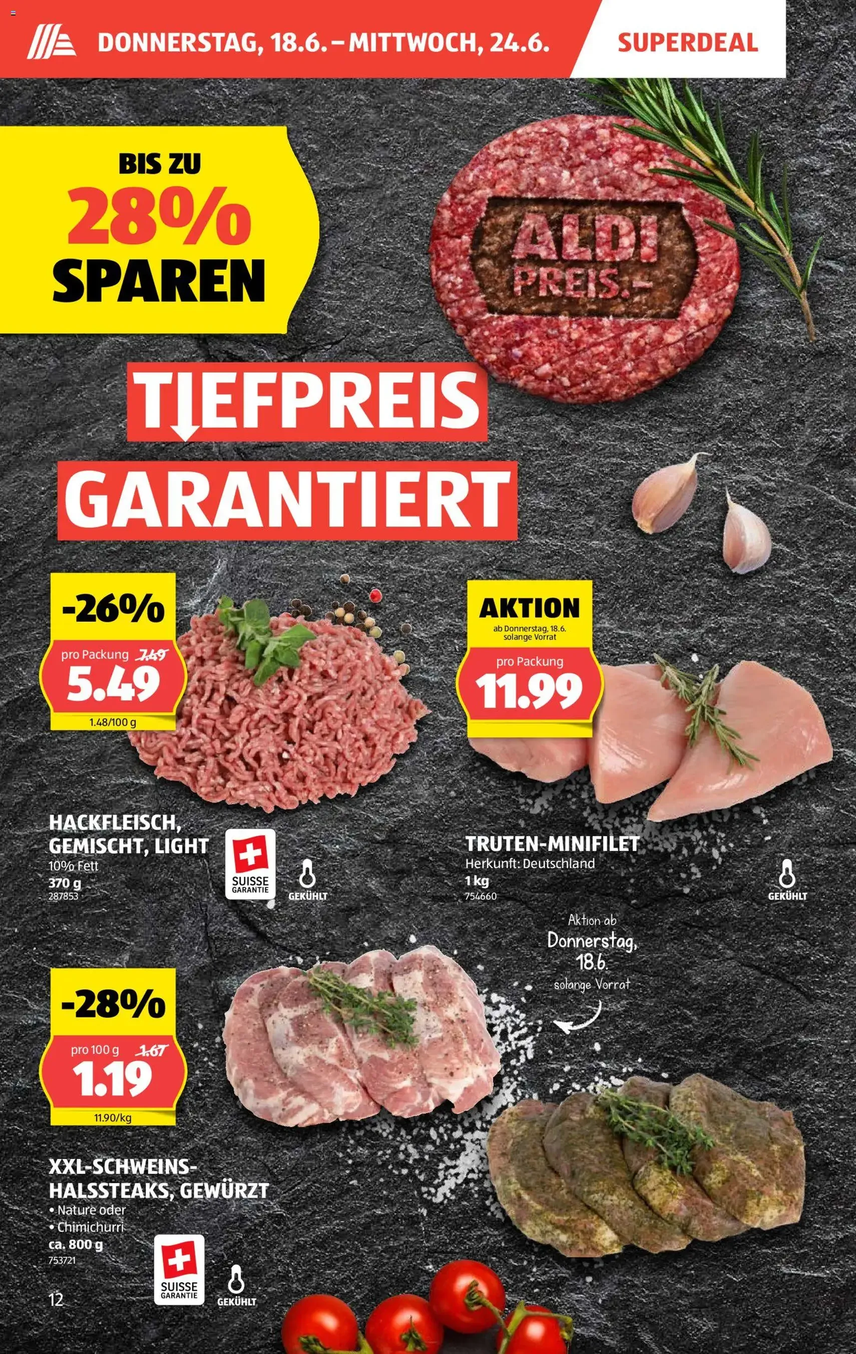 Aldi aktionen - Gültiger Prospekt ab 18.06.2026, Seite 12 von insgesamt 44