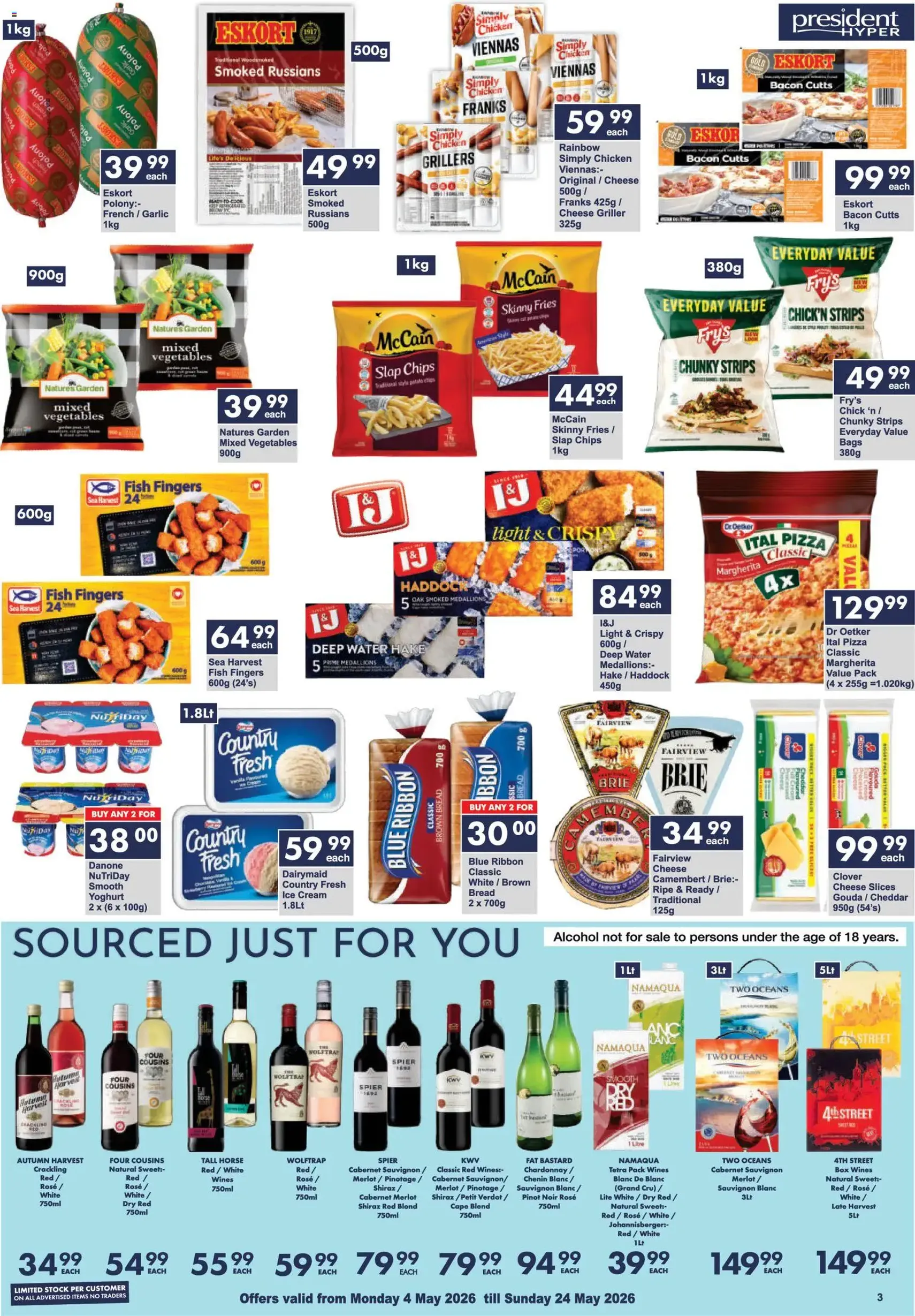 President Hyper Specials - valid flyer from 04/05/2026, page 3 of 8