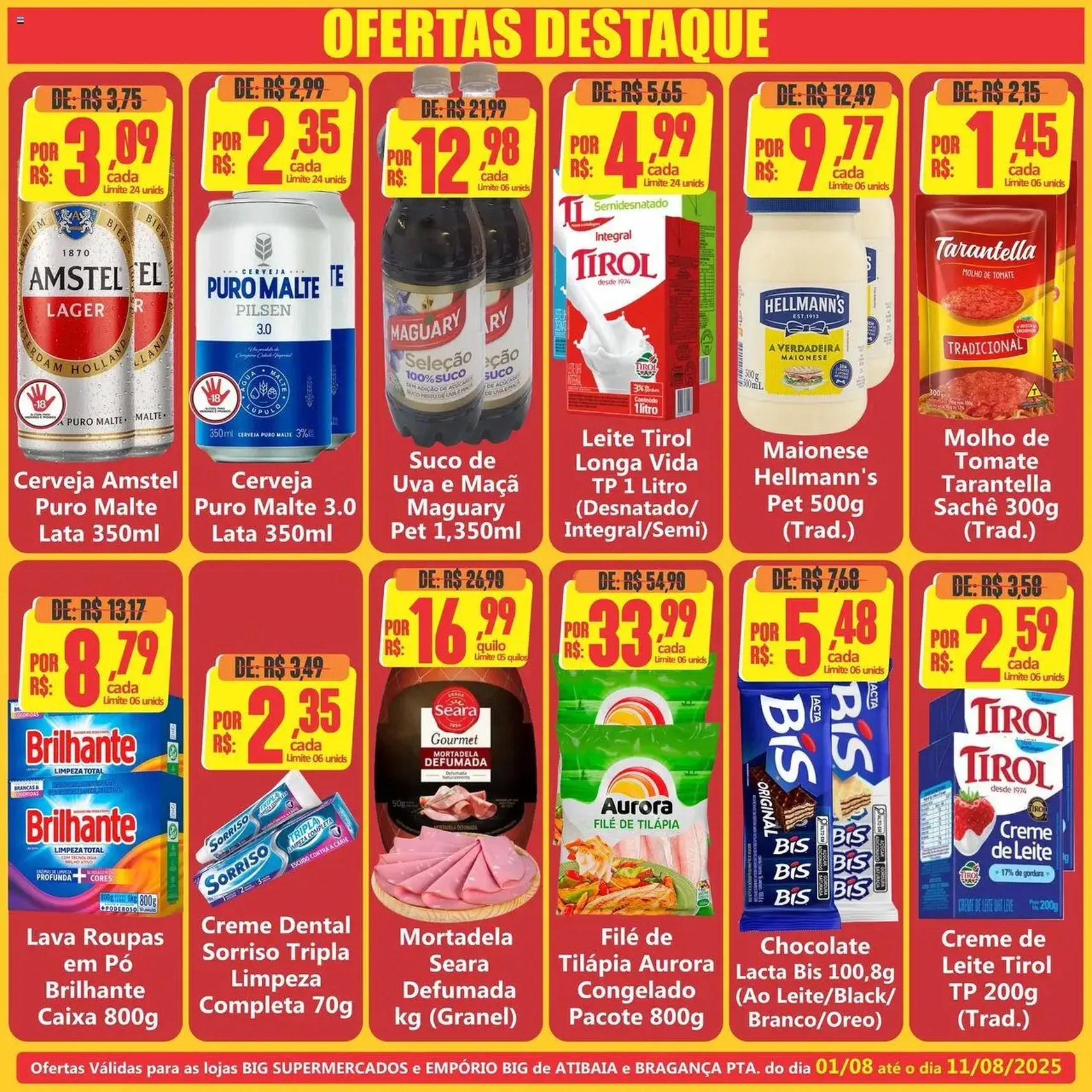 Big Supermercados - Ofertas da semana - folheto válido a partir de 01/08/2025 página 2 de 6 Big Supermercados - Ofertas da semana - folheto válido a partir de 01/08/2025 página 2 de 6