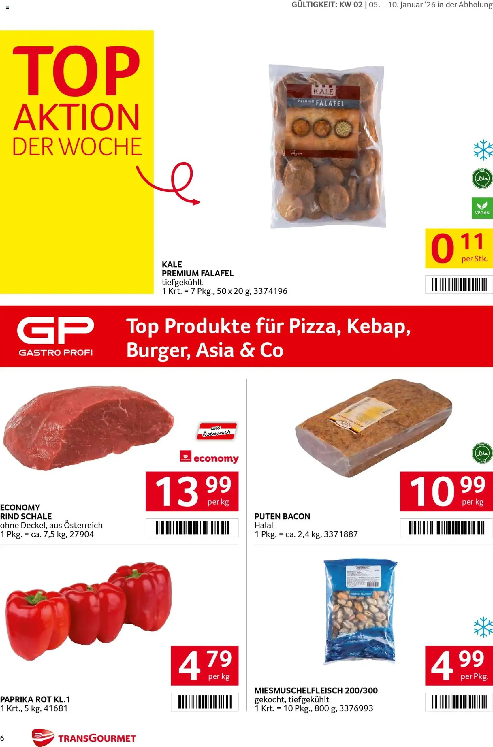 Transgourmet Flugblatt - Gültiger Prospekt ab 05.01.2026, Seite 6 von insgesamt 35