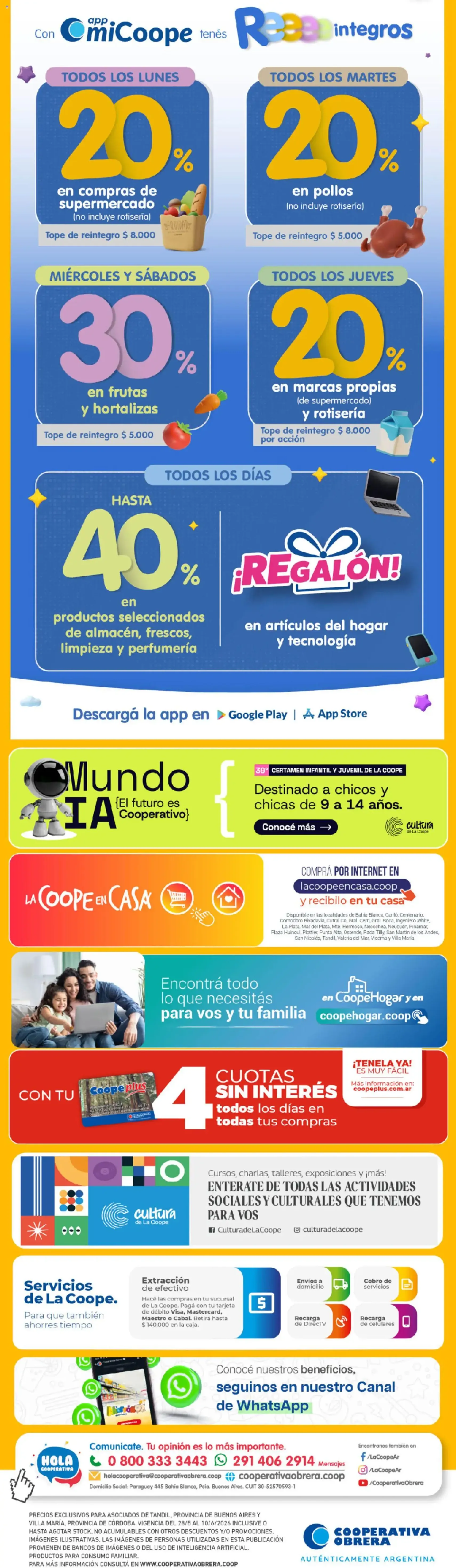 Cooperativa Obrera catálogo - folleto válido desde 28/05/2026 página 9 de 9