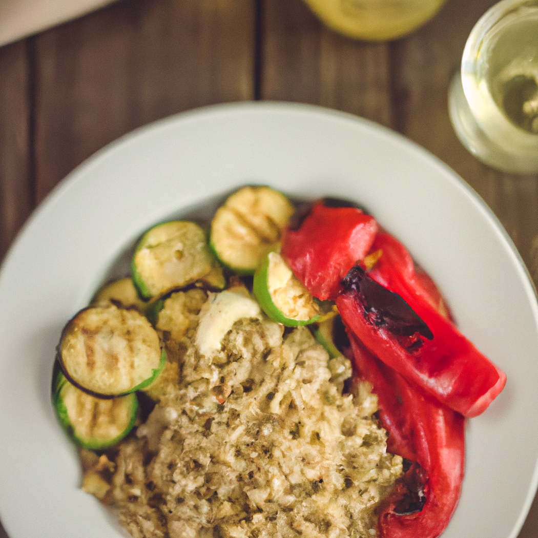 Farro freddo con verdure grigliate