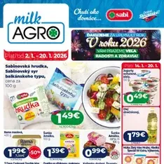 Milk Agro leták - náhľad letáku platný od 02.01.2026