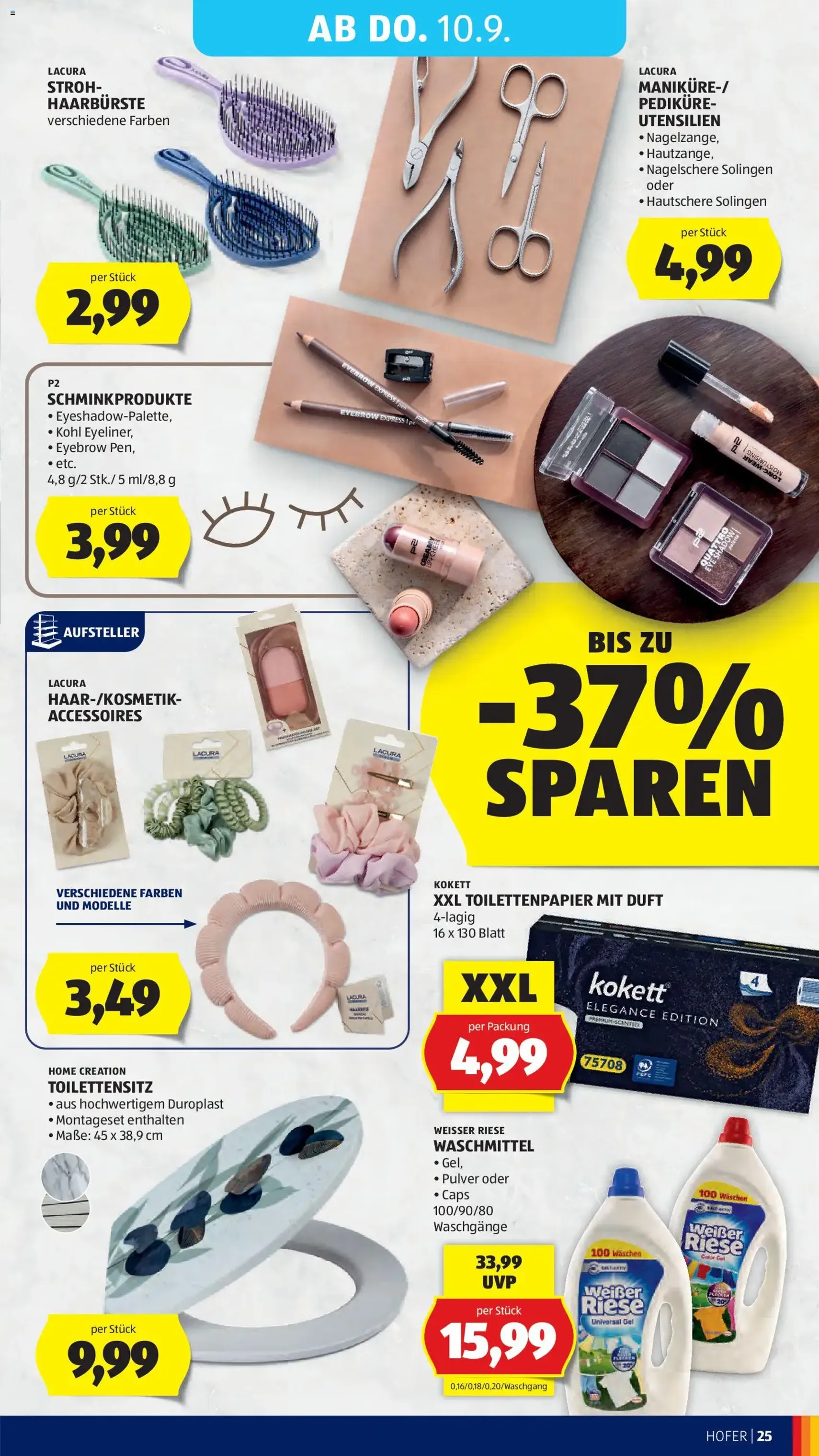 Hofer Flugblatt - Gültiger Prospekt ab 04.09.2026, Seite 33 von insgesamt 44